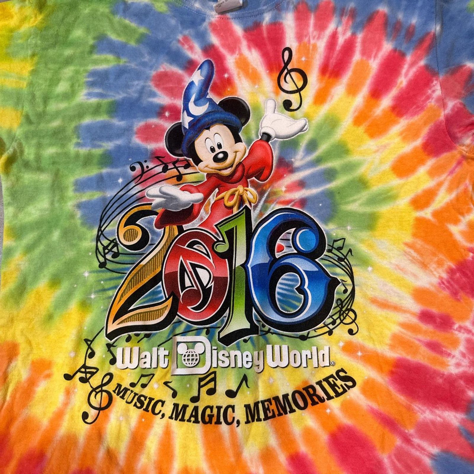 Disney 2016 Walt Disney Tye-Die Mickey Mouse Music Shirt Size M Size US M / EU 48-50 / 2 - 2 Thumbnail