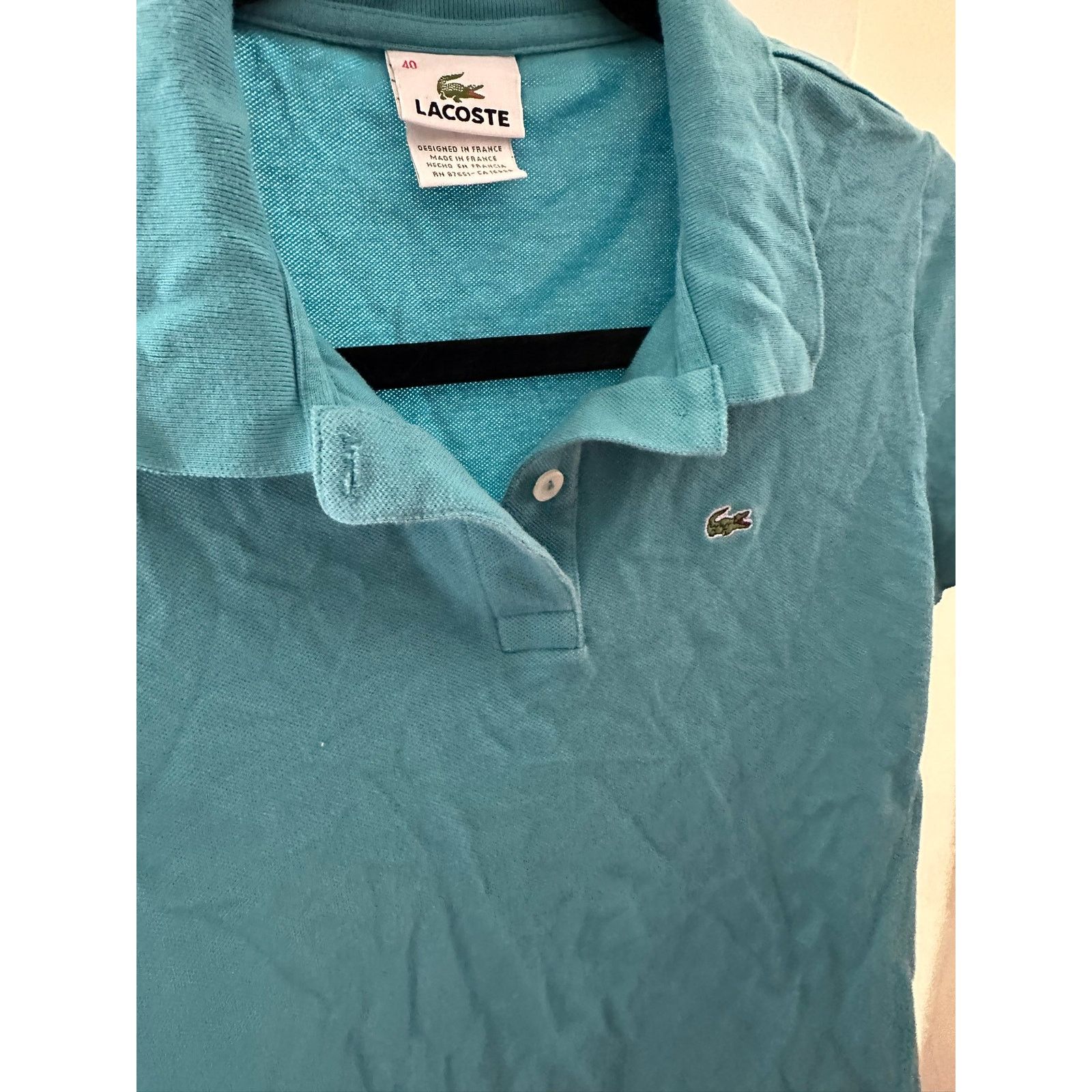 Lacoste Lacoste Women's Polo Shirt Blue 40 Size M / US 6-8 / IT 42-44 - 5 Thumbnail