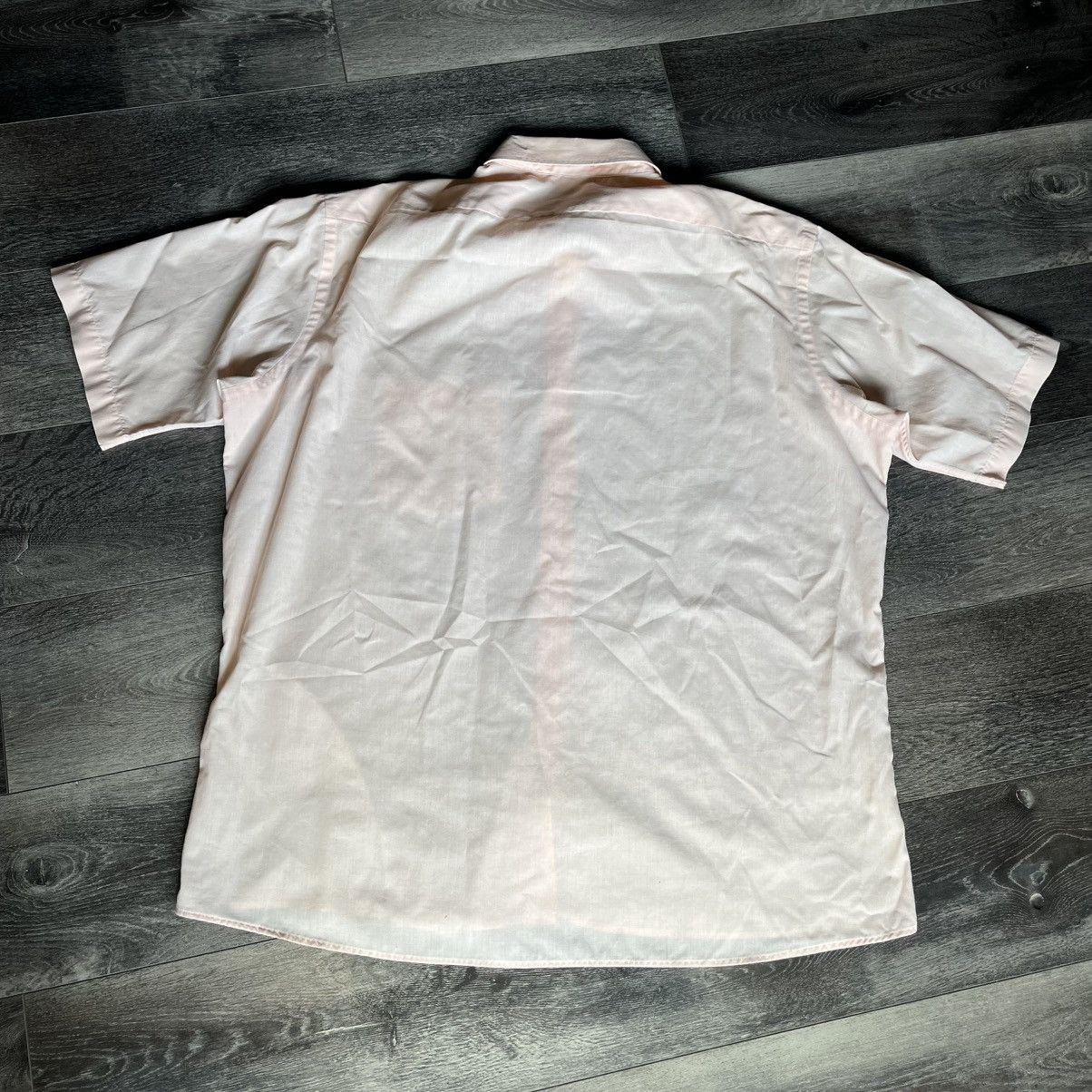 Christian Dior Monsieur Vintage 1990s Christian Dior S/S Button Up Shirt Light Peach Size US XL / EU 56 / 4 - 2 Thumbnail