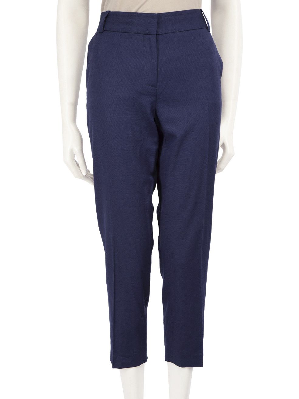 Diane von Furstenberg Navy Cropped Trousers Size 30" / US 8 / IT 44 - 1 Thumbnail