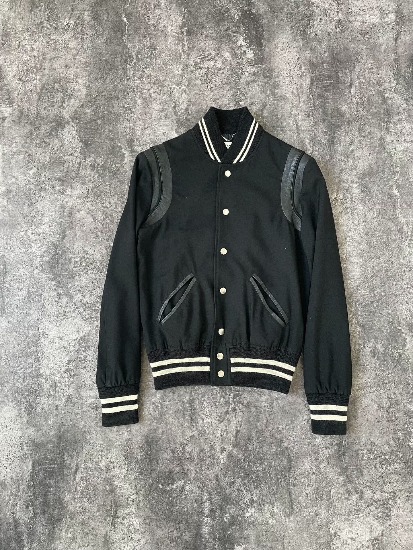 Saint Laurent Paris Saint Laurent Black Baseball Jacket Size US XS / EU 42 / 0 - 1 Thumbnail