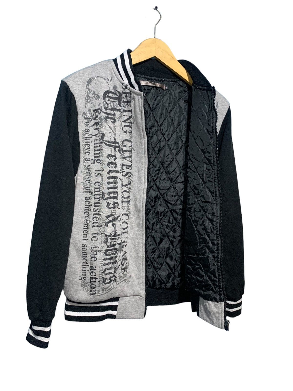 If Six Was Nine × Japanese Brand × Le Grande Bleu (L.G.B.) Euaroyal japan poem skull punk rock bomber jacket Size US M / EU 48-50 / 2 - 6 Thumbnail