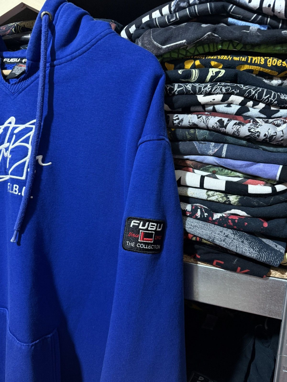 Fubu Vintage 90’s Rap Fubu Big Embroidered Logo Baggy Hoodie Y2K Size US XXL / EU 58 / 5 - 7 Thumbnail