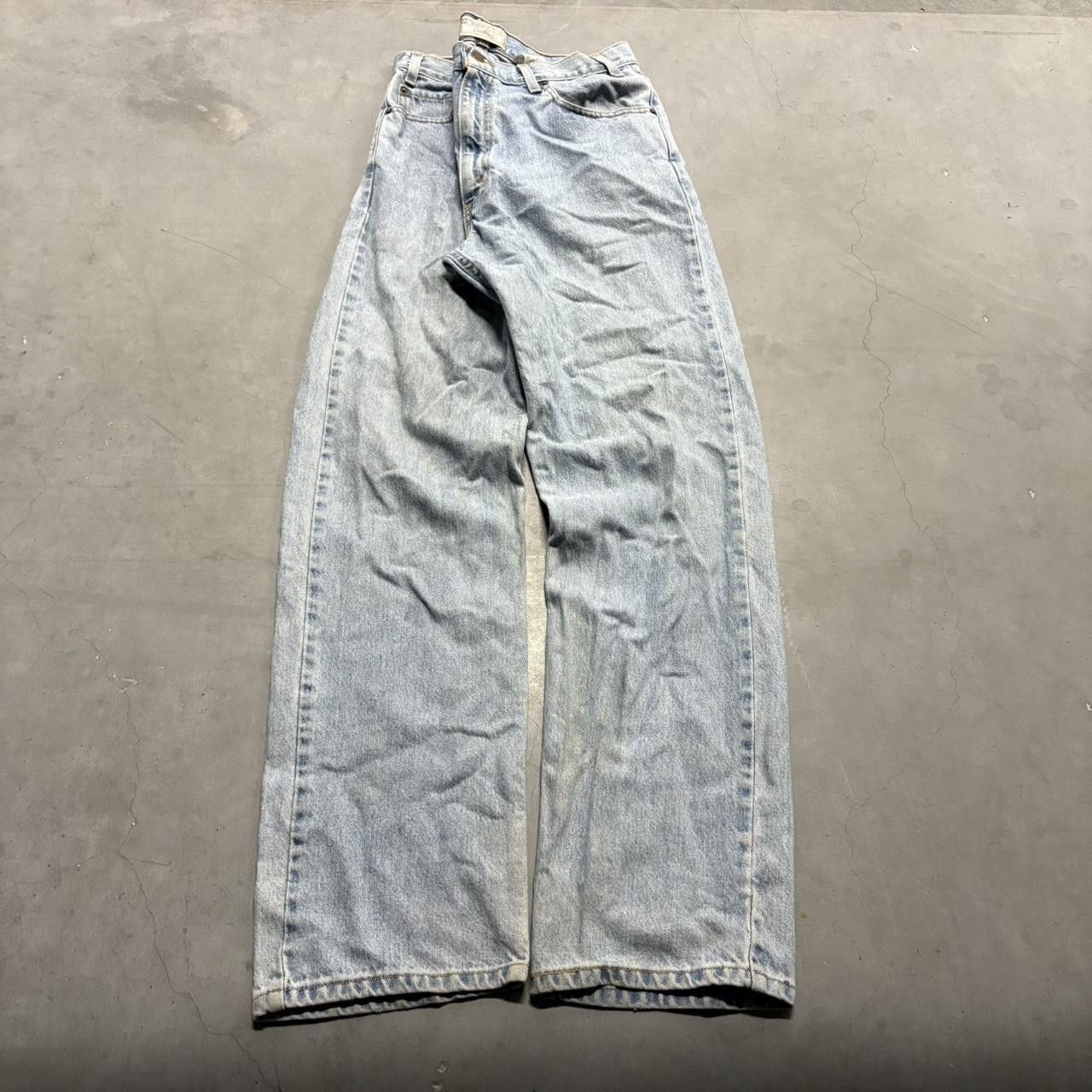 Levi's Crazy Vintage Y2K/2000s Levis Skater style Tall Light Blue Wash Denim Jeans! Size US 36 / EU 52 - 3 Thumbnail