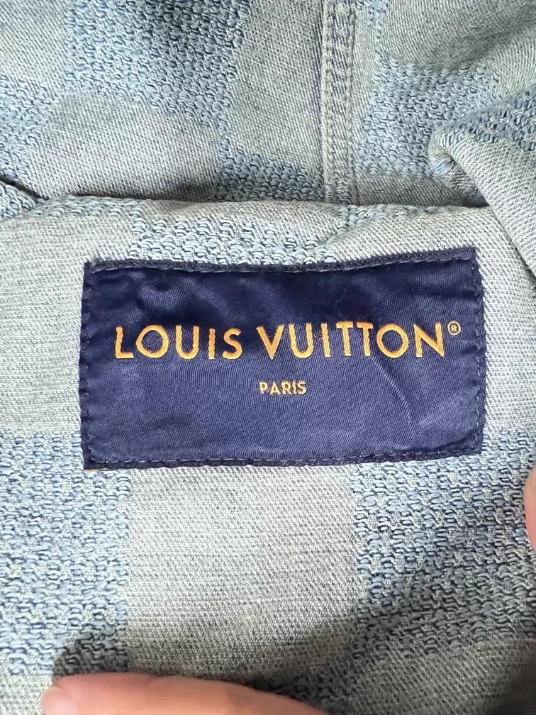 Louis Vuitton LV Pharrell Checkerboard MOP Denim Jacket 54 D61502 Size US L / EU 52-54 / 3 - 7 Thumbnail