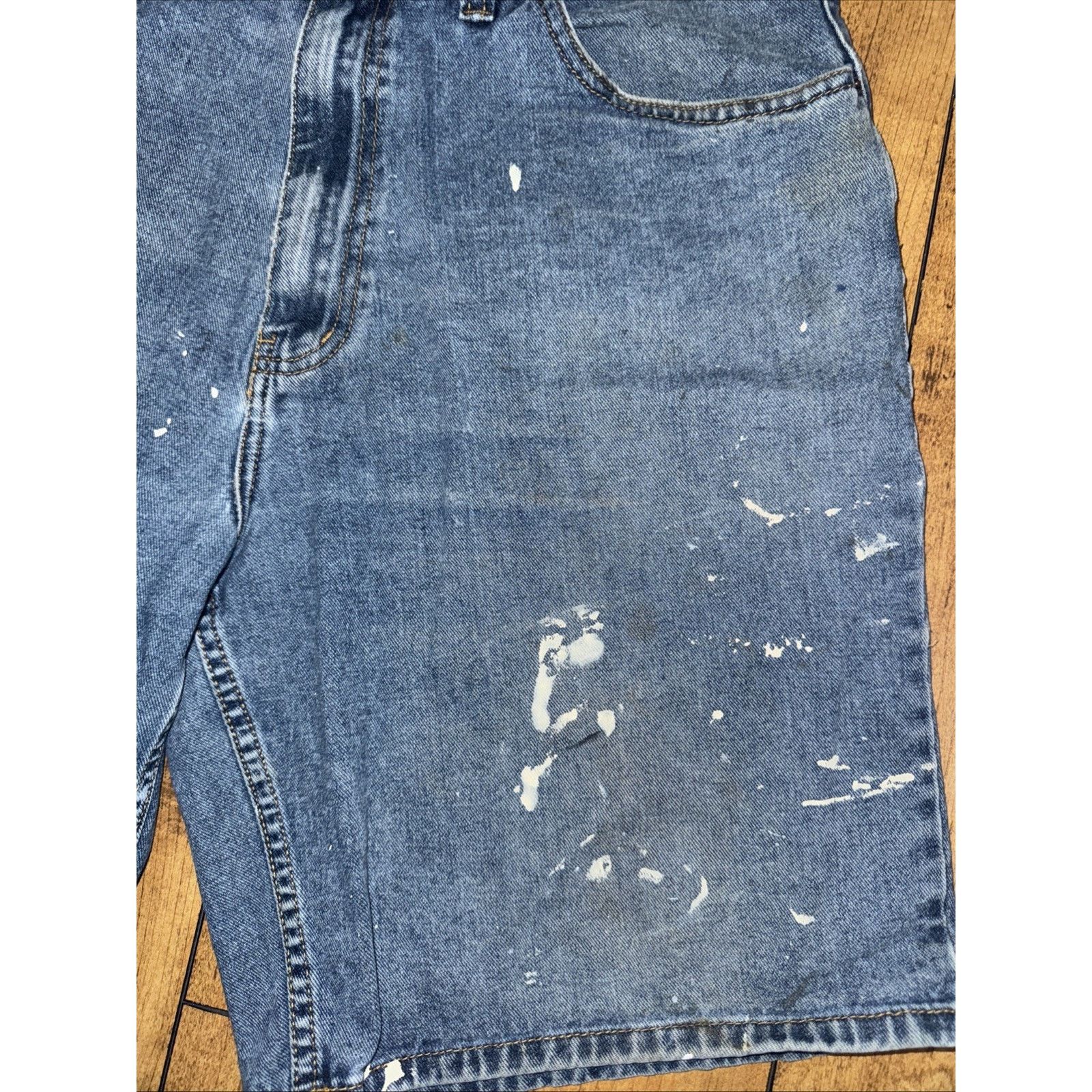 Big Mac × Vintage Big Mac Workwear Carpenter Shorts Paint Distressed 32x12 USA Size US 32 / EU 48 - 2 Thumbnail