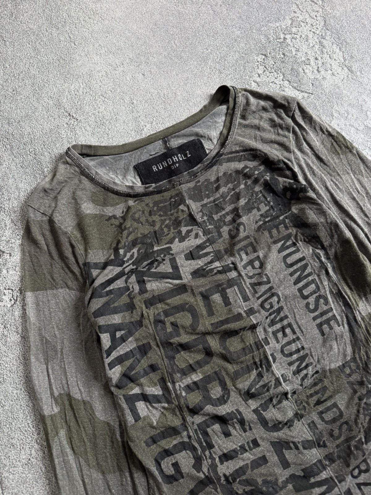 Rundholz Rundholz DIP camouflage avantgarde dress 👗long sleeve retro Size S / US 4 / IT 40 - 3 Thumbnail