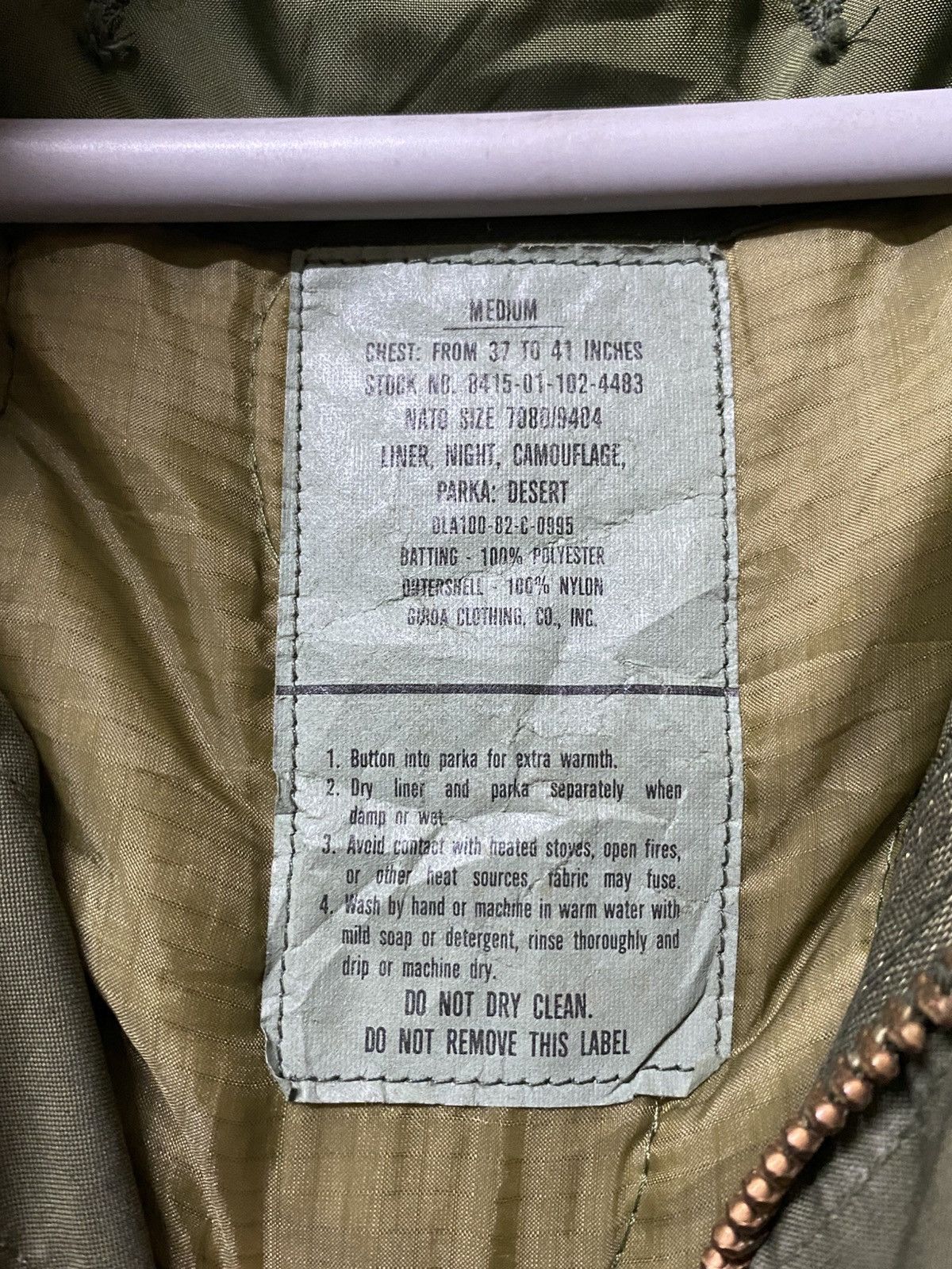 Vintage Vtg Usa army fishtail parka green men coat issue jacket Size US M / EU 48-50 / 2 - 7 Thumbnail