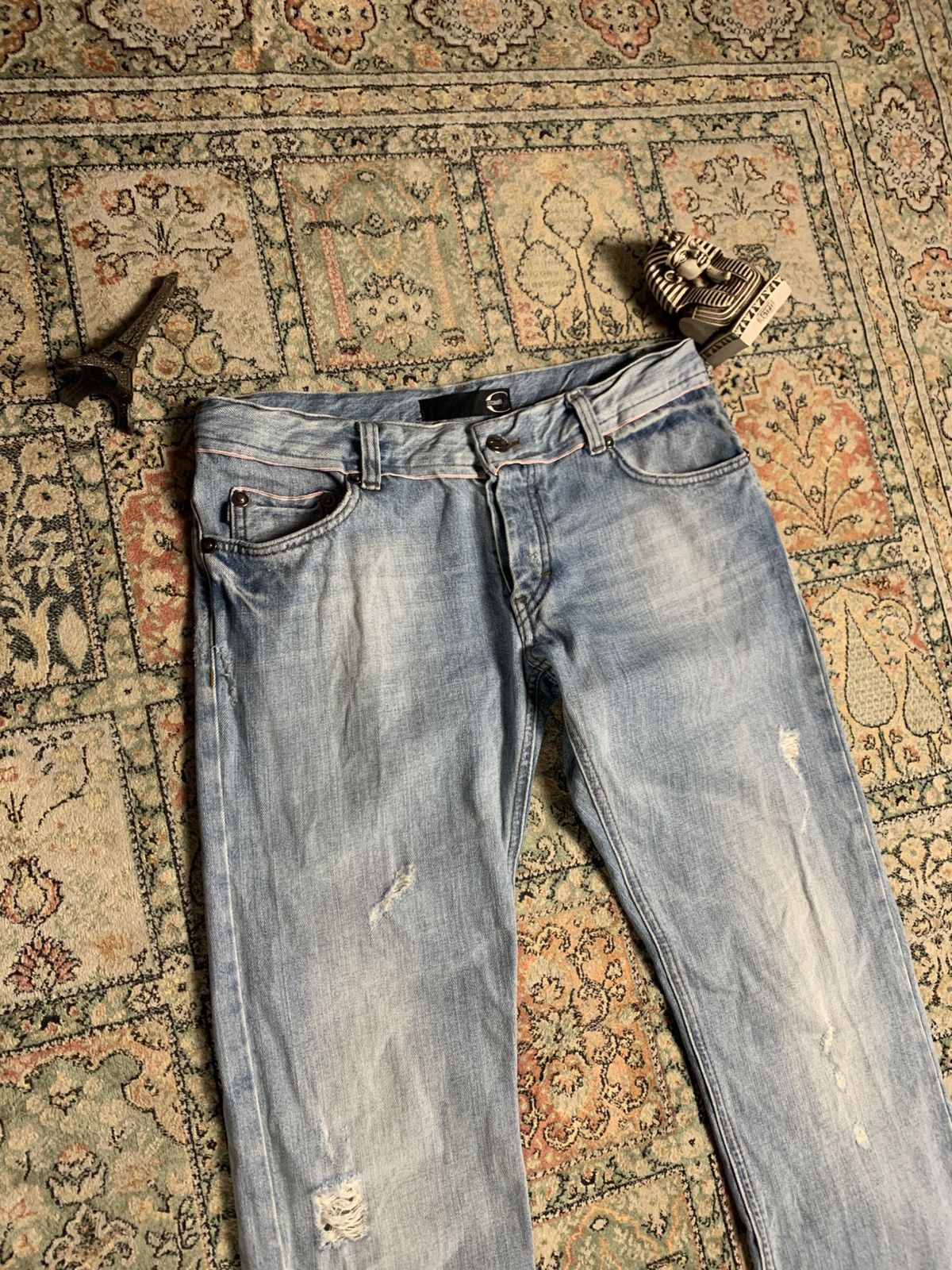 Just Cavalli × Roberto Cavalli Just Cavalli Distressed jeans Pants Size US 33 - 4 Thumbnail