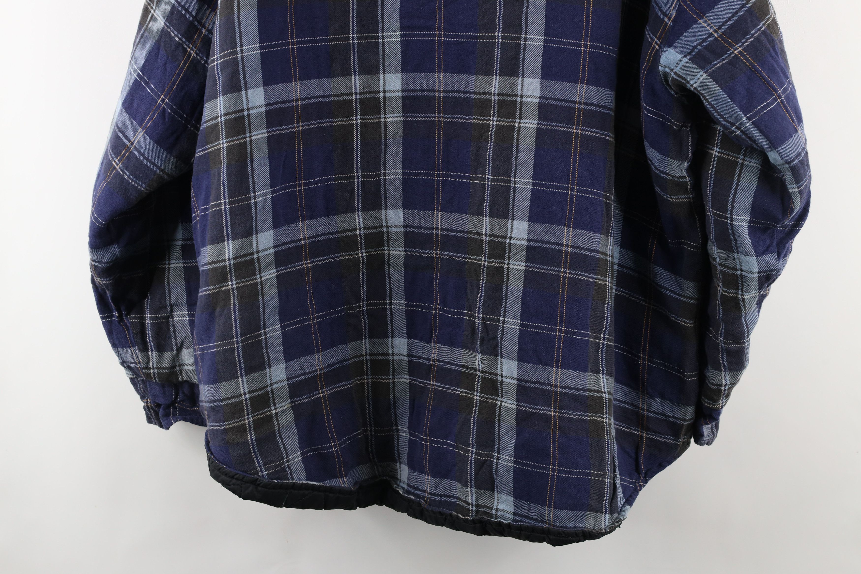 Vintage Vintage 90s Streetwear Quilted Flannel Button Shirt Jacket Size US L / EU 52-54 / 3 - 19 Thumbnail