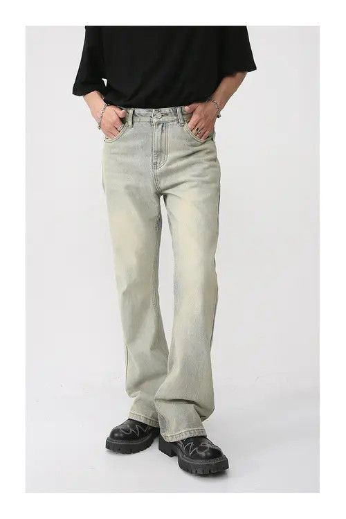 Other Vintage washed distressed flared straight jeans Size US 32 / EU 48 - 7 Thumbnail