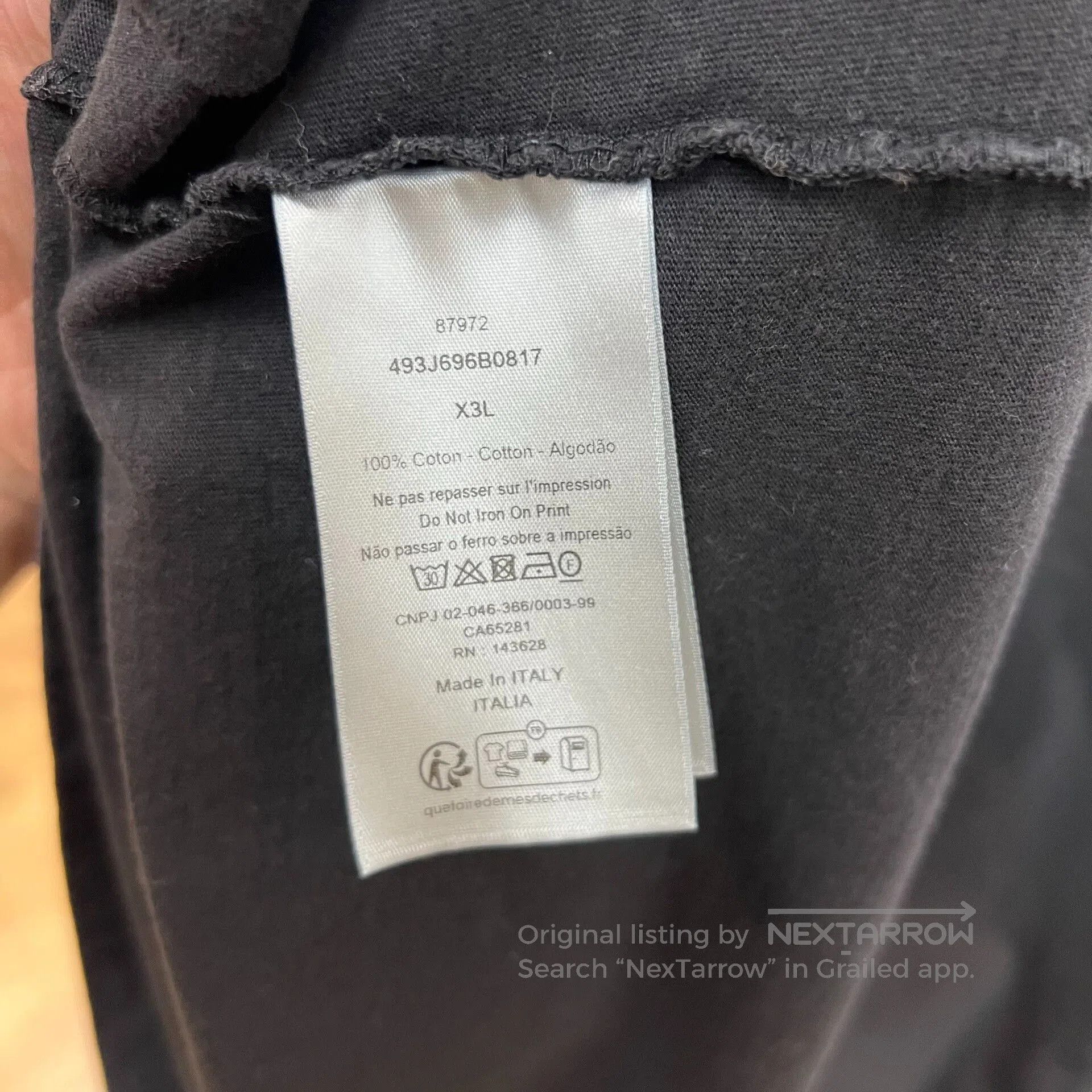 Dior DIOR SS24 Logo Print Loose Crewneck T. Size US XXL / EU 58 / 5 - 4 Thumbnail
