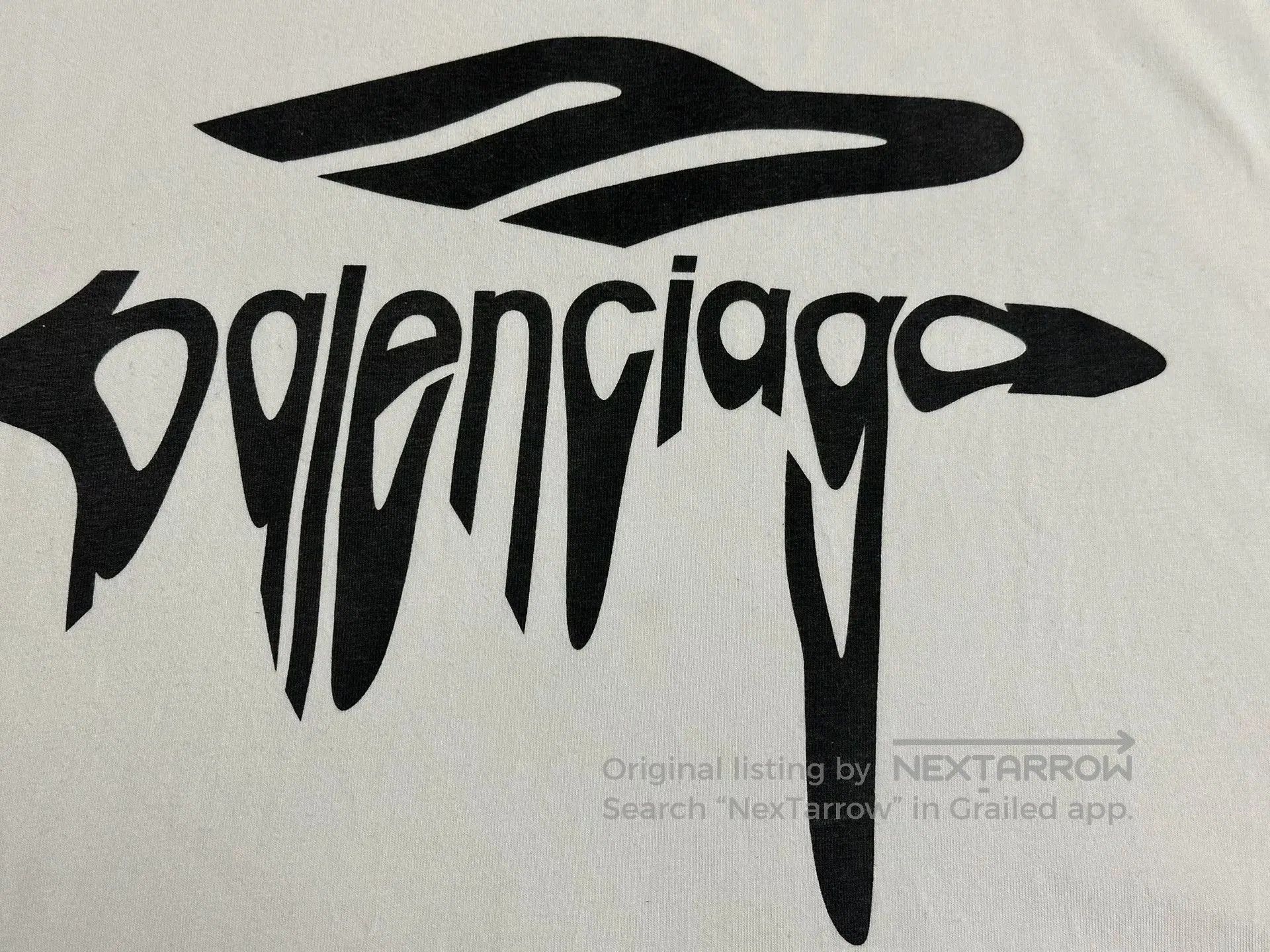 Balenciaga Balenciaga Printed Crew Neck Short Sleeve T-Shirt. Size US XL / EU 56 / 4 - 3 Thumbnail