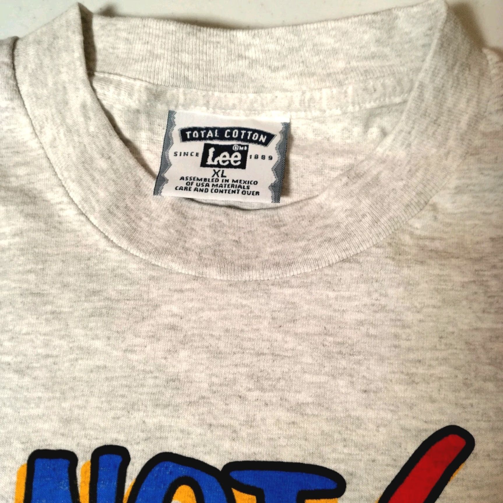 Lee VINTAGE Lee T-Shirt Men XL Gray 1990s 60th Birthday Gift Funny "I'm Not 60, I'm 59.95 Plus Tax" Graphic Short Sleeve Crew Neck Size US XL / EU 56 / 4 - 7 Thumbnail