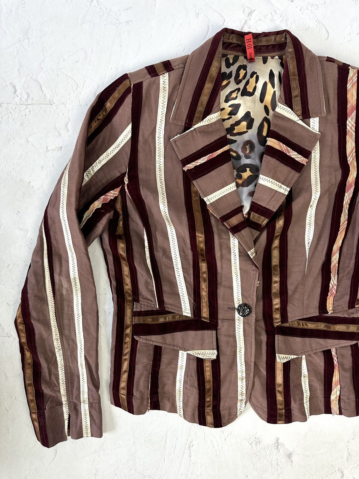 Beauty Beast × If Six Was Nine × Vintage Vintage Stripped Blazer Size M / US 6-8 / IT 42-44 - 2 Thumbnail
