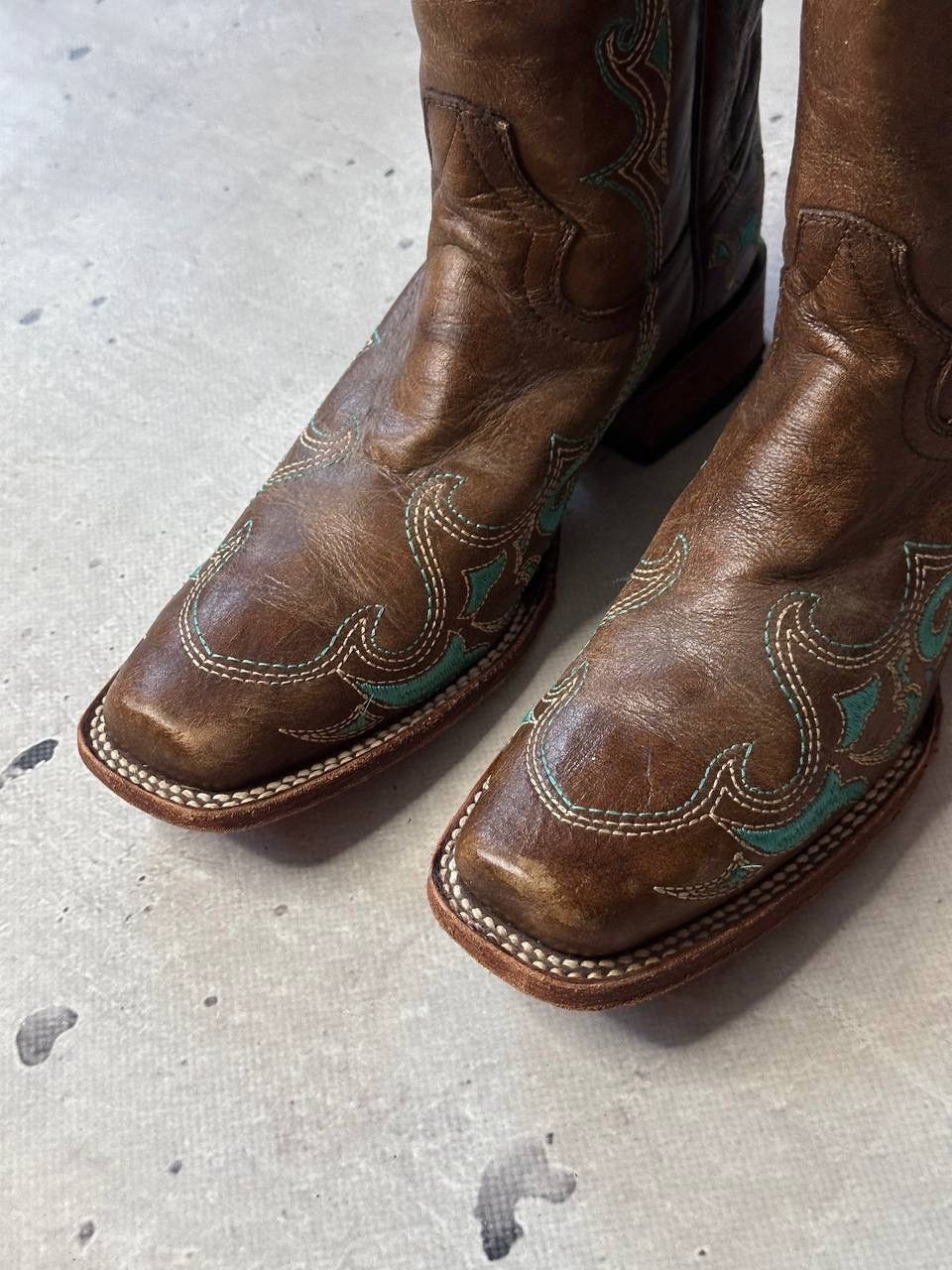 Cowboy Equipment × Vintage Circle G Mexico Cowboy Hi Boots Y2K Size US 7 / IT 37 - 4 Thumbnail