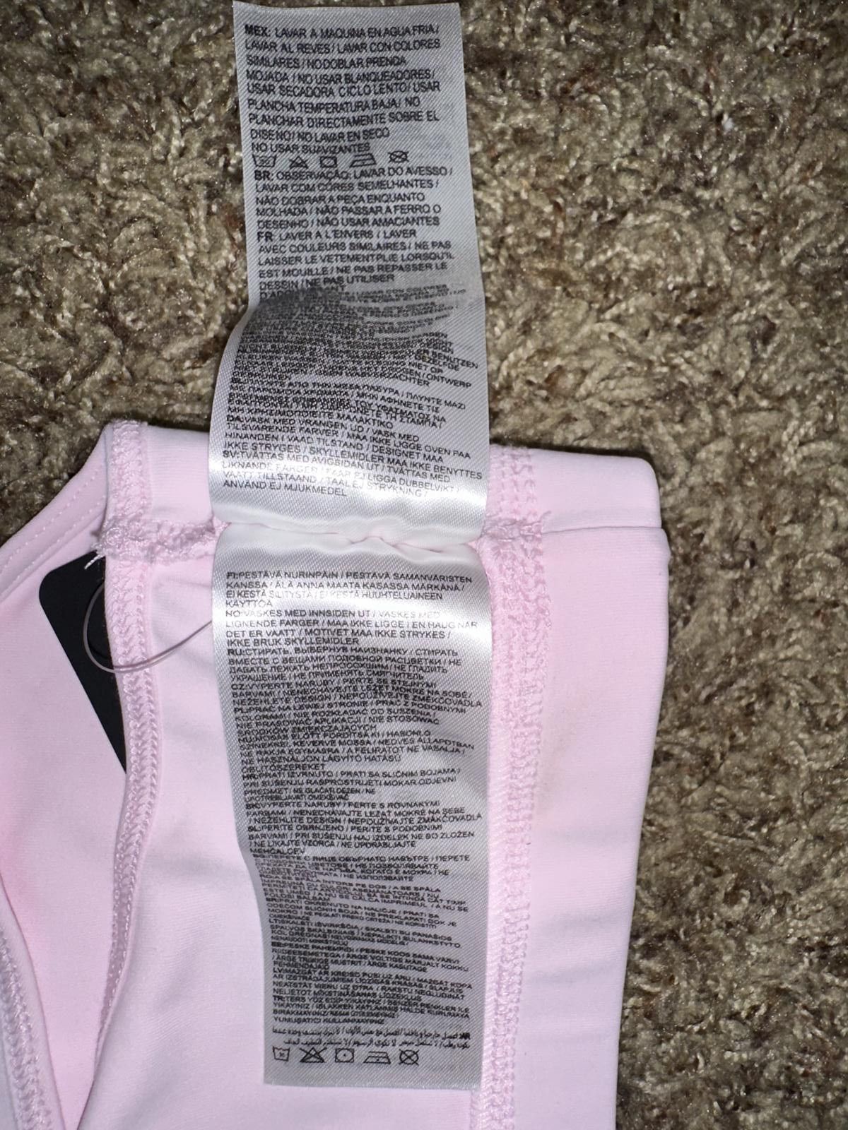 Designer Jordan Jumpman Kids Girls Pink Sports Bra Size ONE SIZE - 6 Thumbnail