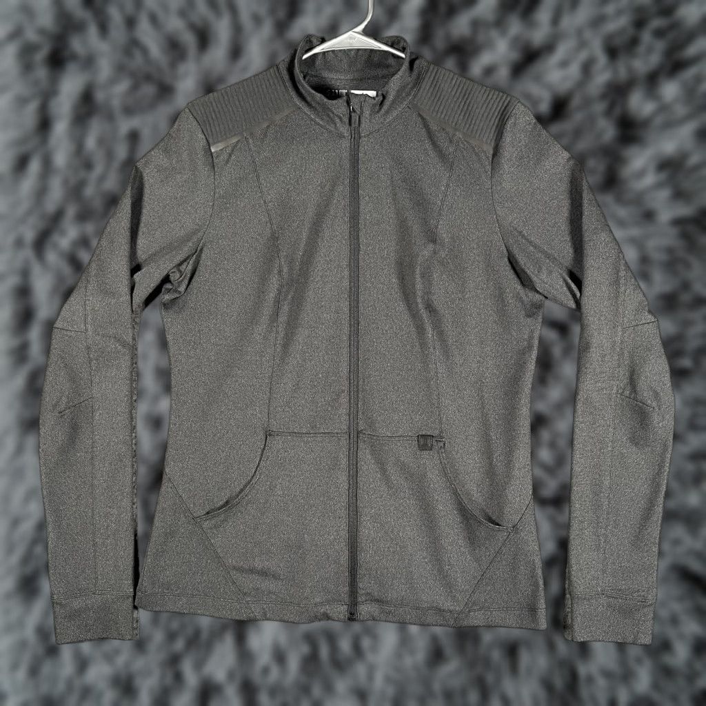 Vintage 5.11 Tactical Jacket Womens Large Gray Softshell Full Zip Track Jacket Casual Workwear Size L / US 10 / IT 46 - 1 Thumbnail