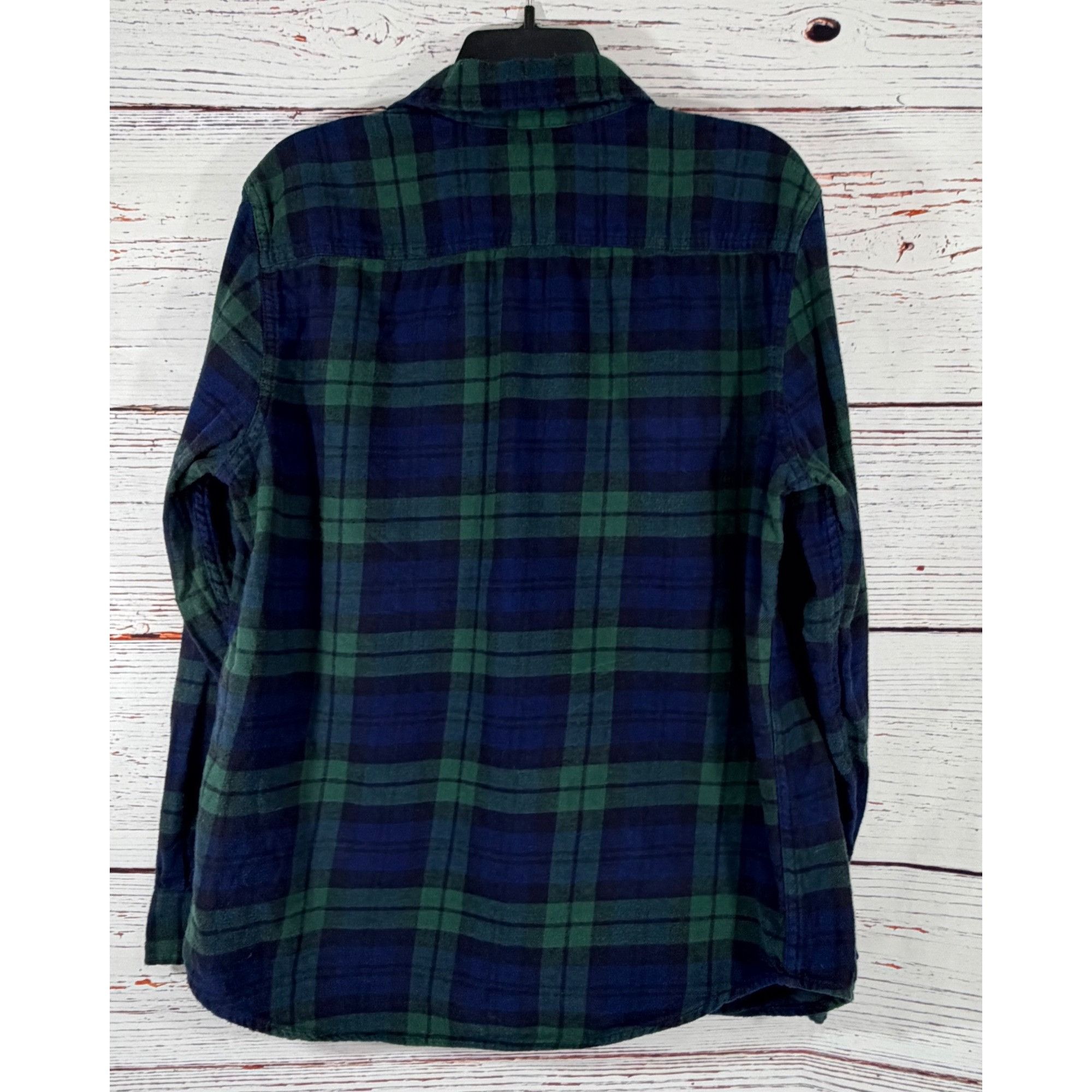 American Eagle Outfitters American Eagle Plaid Flannel Shirt Mens Large Blue Green Y2K Size US L / EU 52-54 / 3 - 7 Thumbnail