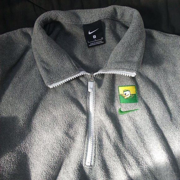 NCAA × Nike × Vintage Vintage Nike Oregon Ducks Pullover Fleece Jacket Size US S / EU 44-46 / 1 - 1 Thumbnail
