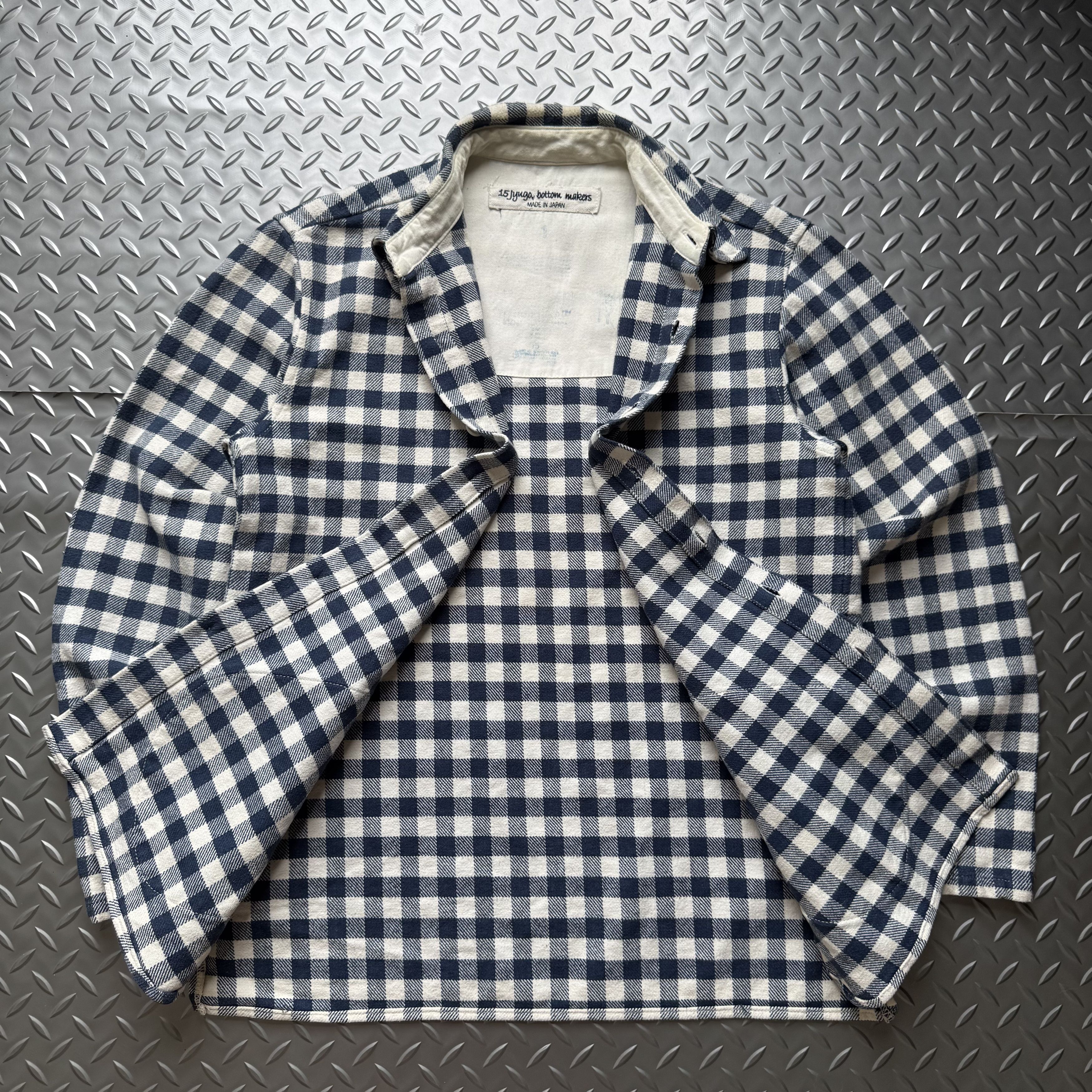 Japanese Brand 15 Jyuga Bottom Makers Plaid Work Jacket Size US S / EU 44-46 / 1 - 7 Thumbnail