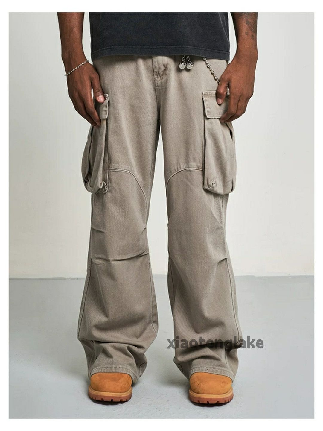 Designer × Japanese Brand × Vintage washed faded cleanfit skate hiphop baggy cargo pants Size US 32 / EU 48 - 2 Thumbnail
