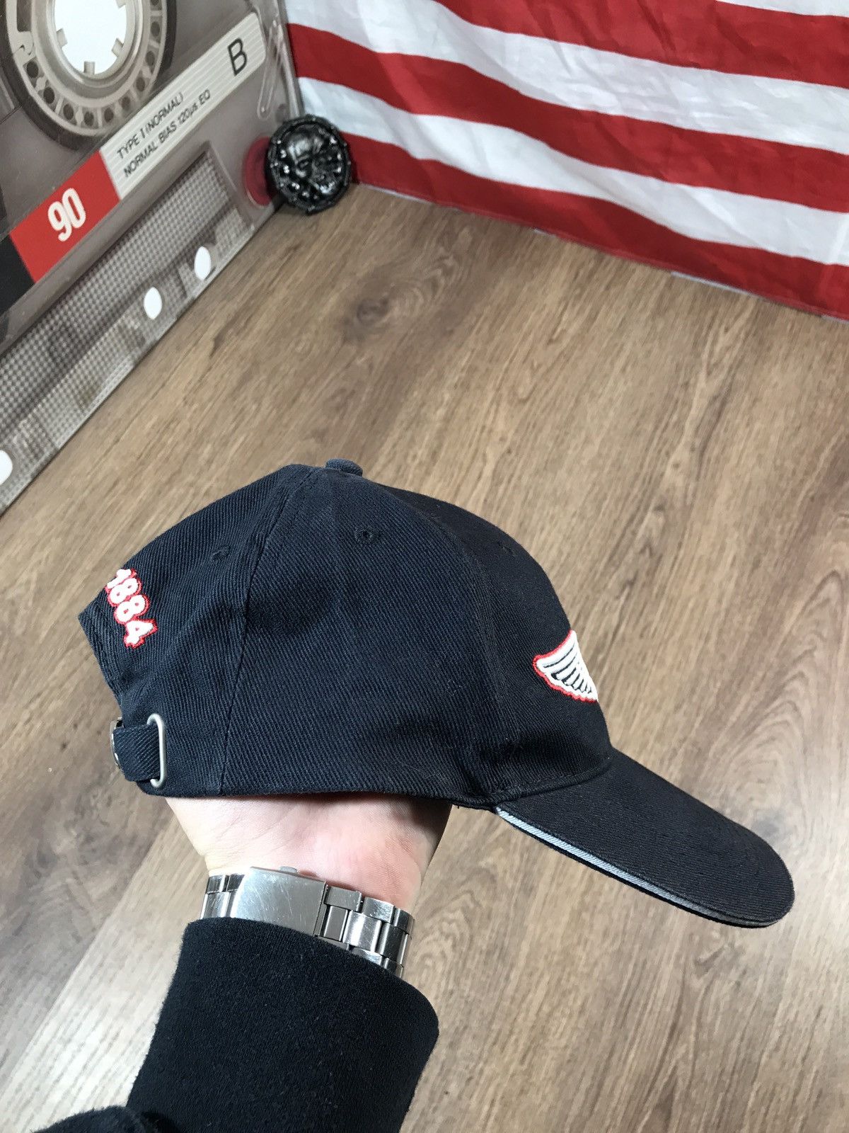 Breitling × Rolex × Vintage Vintage Official Breitling Cap Hat Embroidered Logo Racing Size ONE SIZE - 3 Thumbnail
