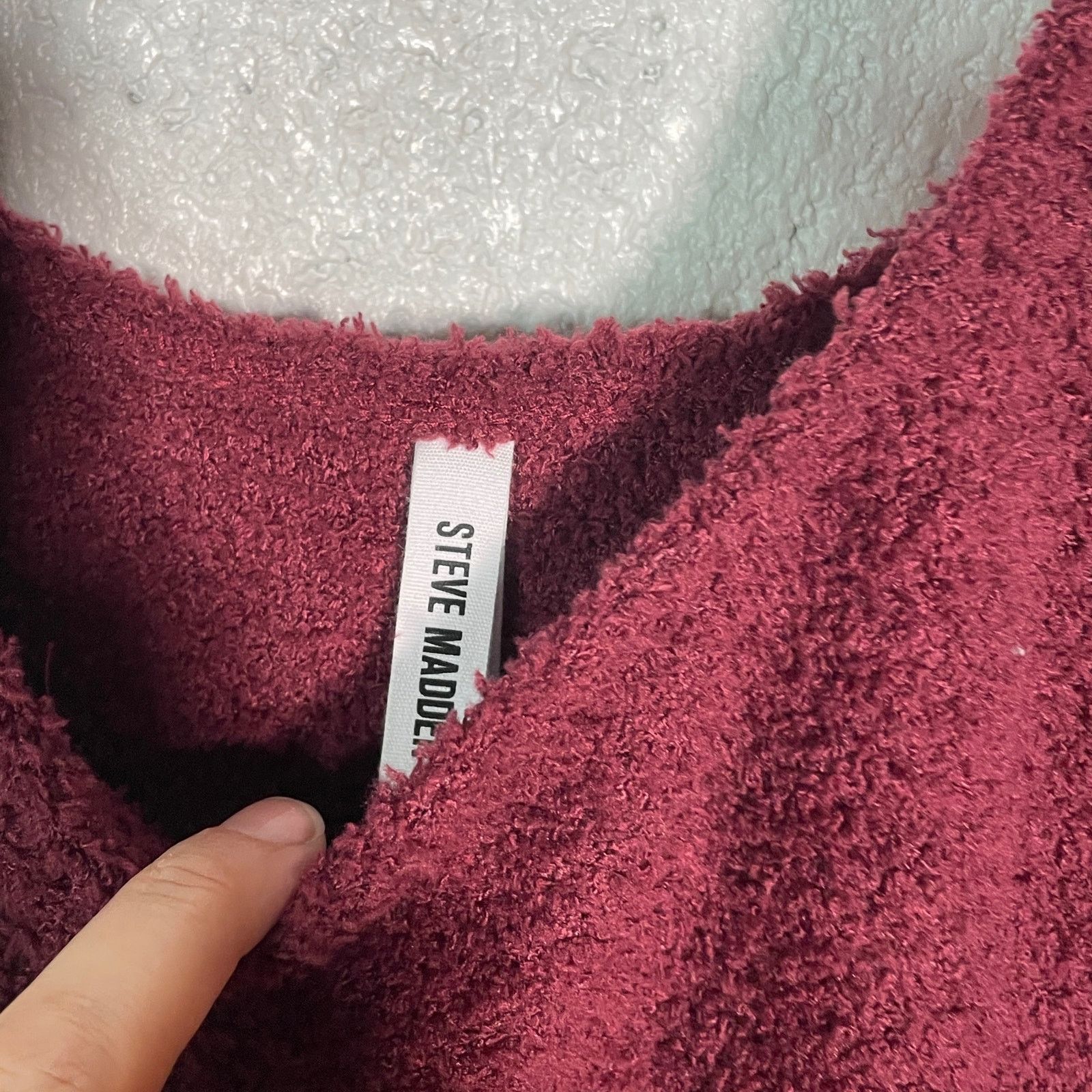 Steve Madden Steve Madden Scoop-Neck Chenille Sleep Tank Top wine, small Size S / US 4 / IT 40 - 7 Thumbnail