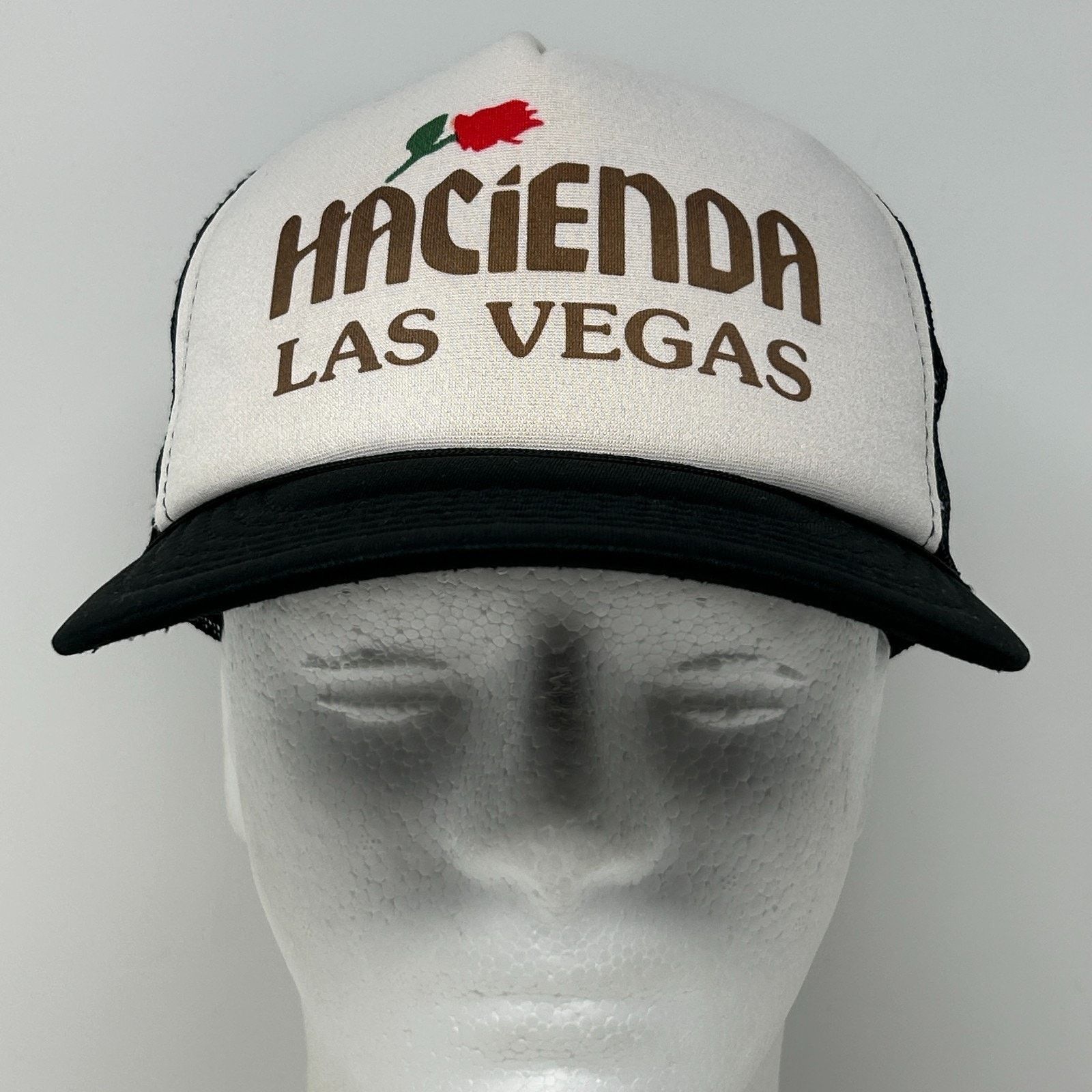 Vintage Vintage 80s Hacienda Casino Trucker Hat Cap Las Vegas Black Size ONE SIZE - 2 Thumbnail