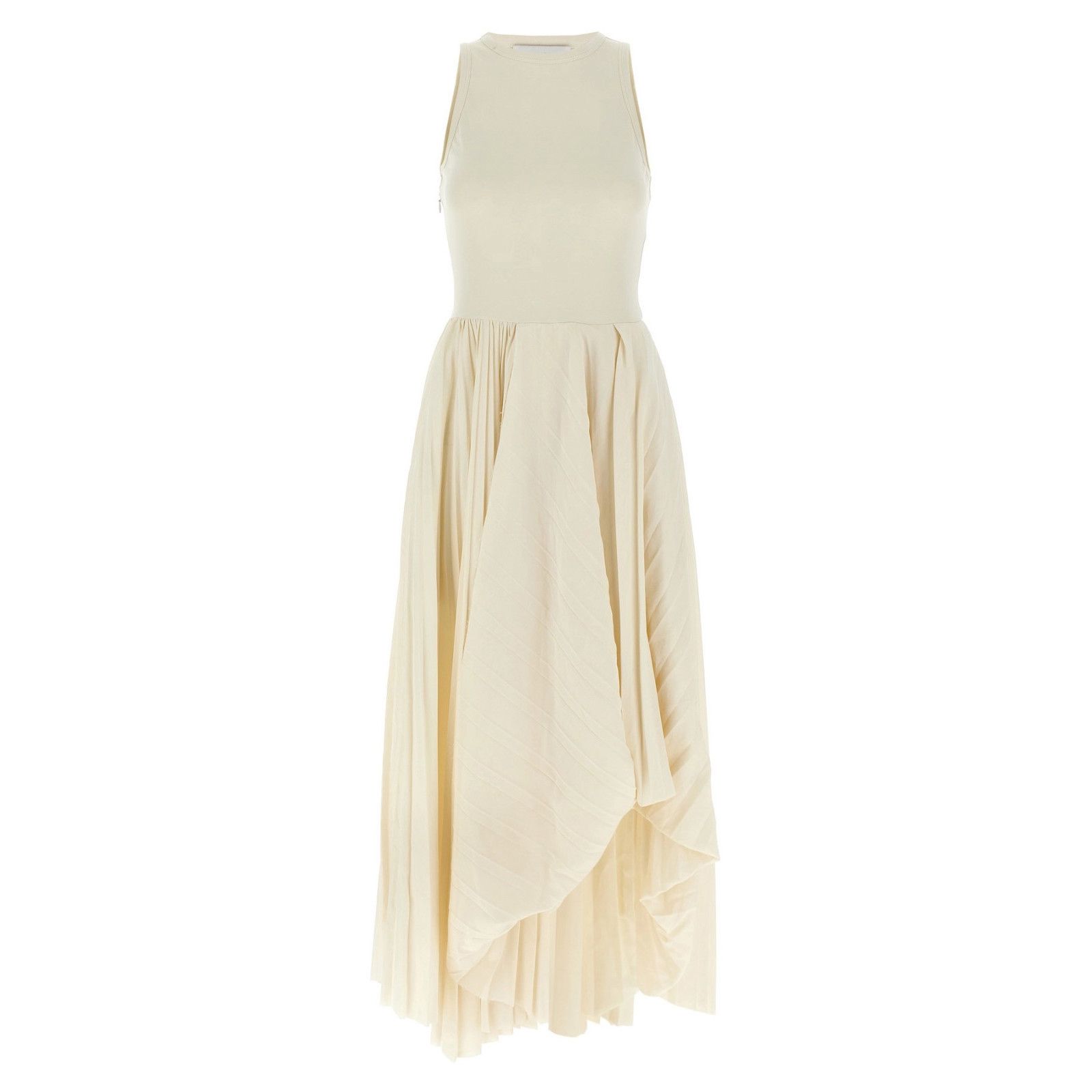 ALEXANDER MCQUEEN Asymmetrical White Long Dress New & Authen