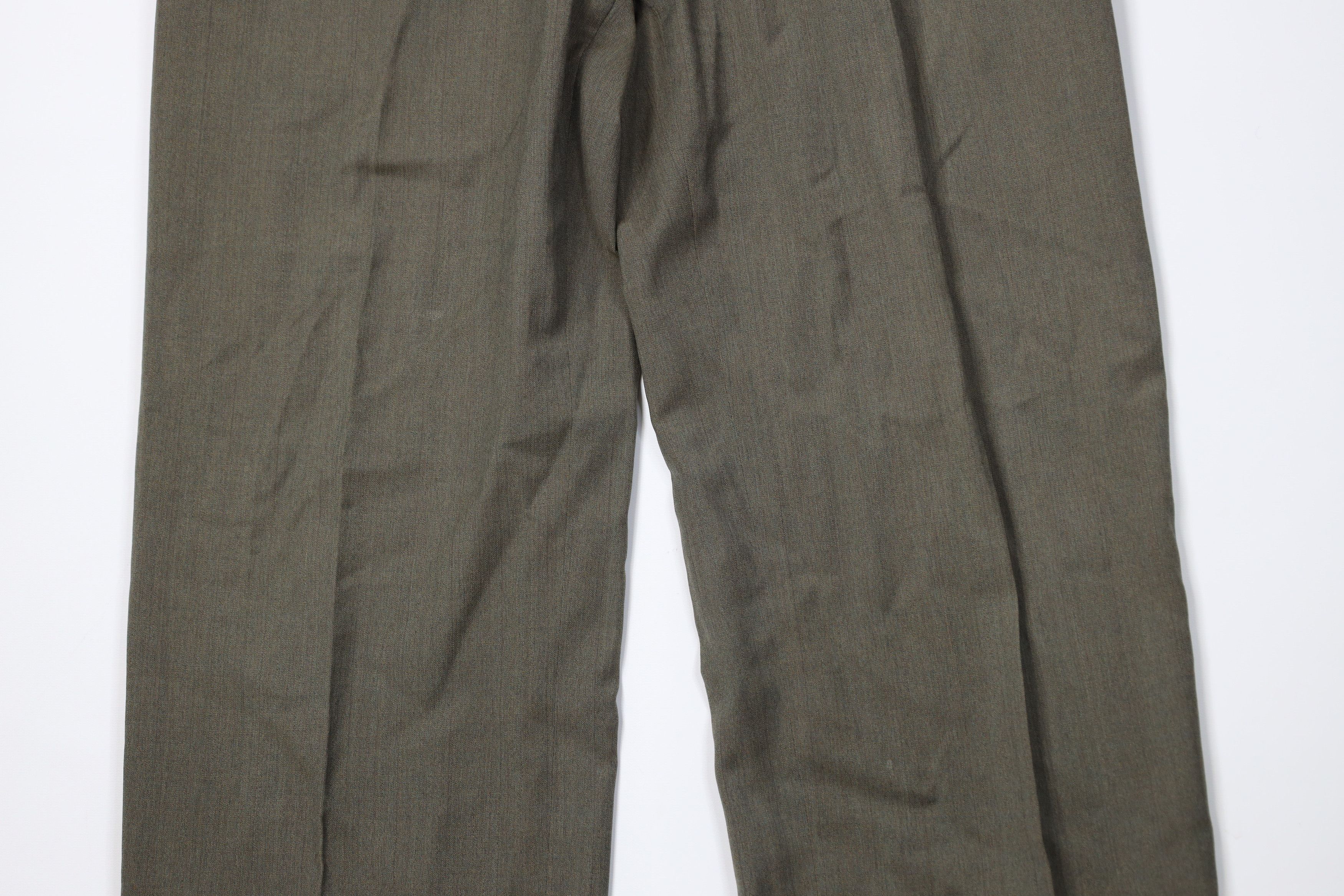 Vintage Vintage 70s Streetwear Wool Blend Wide Leg Chino Pants Size US 34 / EU 50 - 3 Thumbnail