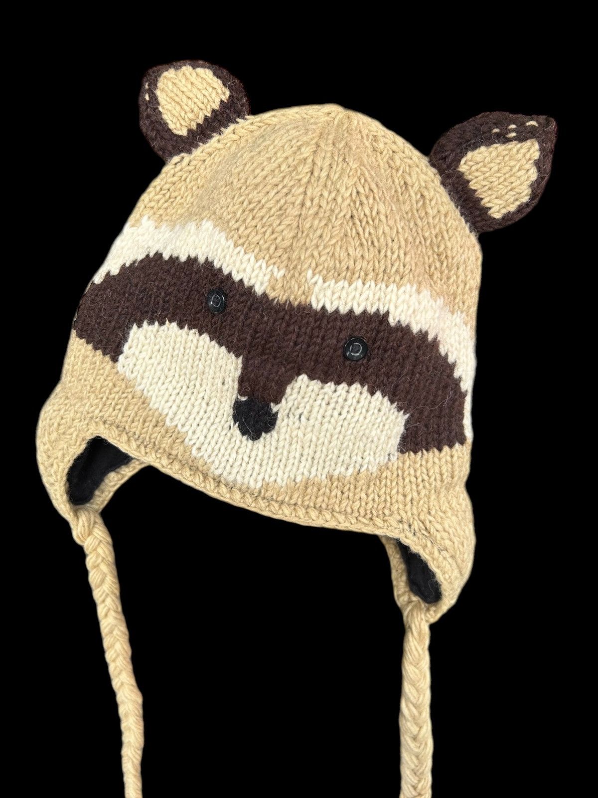 Japanese Brand × Kapital × Vintage Bunny Horn Devil Knitted Wool Beanie Hats☠️☠️ Size ONE SIZE - 1 Thumbnail