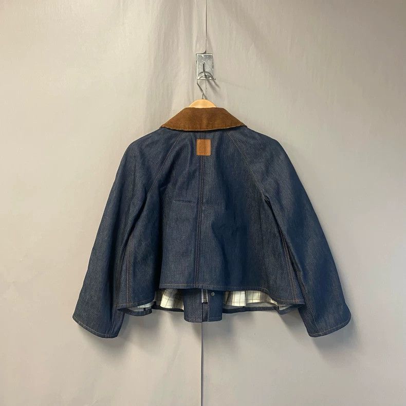 Loewe LOEWE Turned collar patchwork design denim jacket Size XXS / US 00 / IT 34 - 2 Thumbnail
