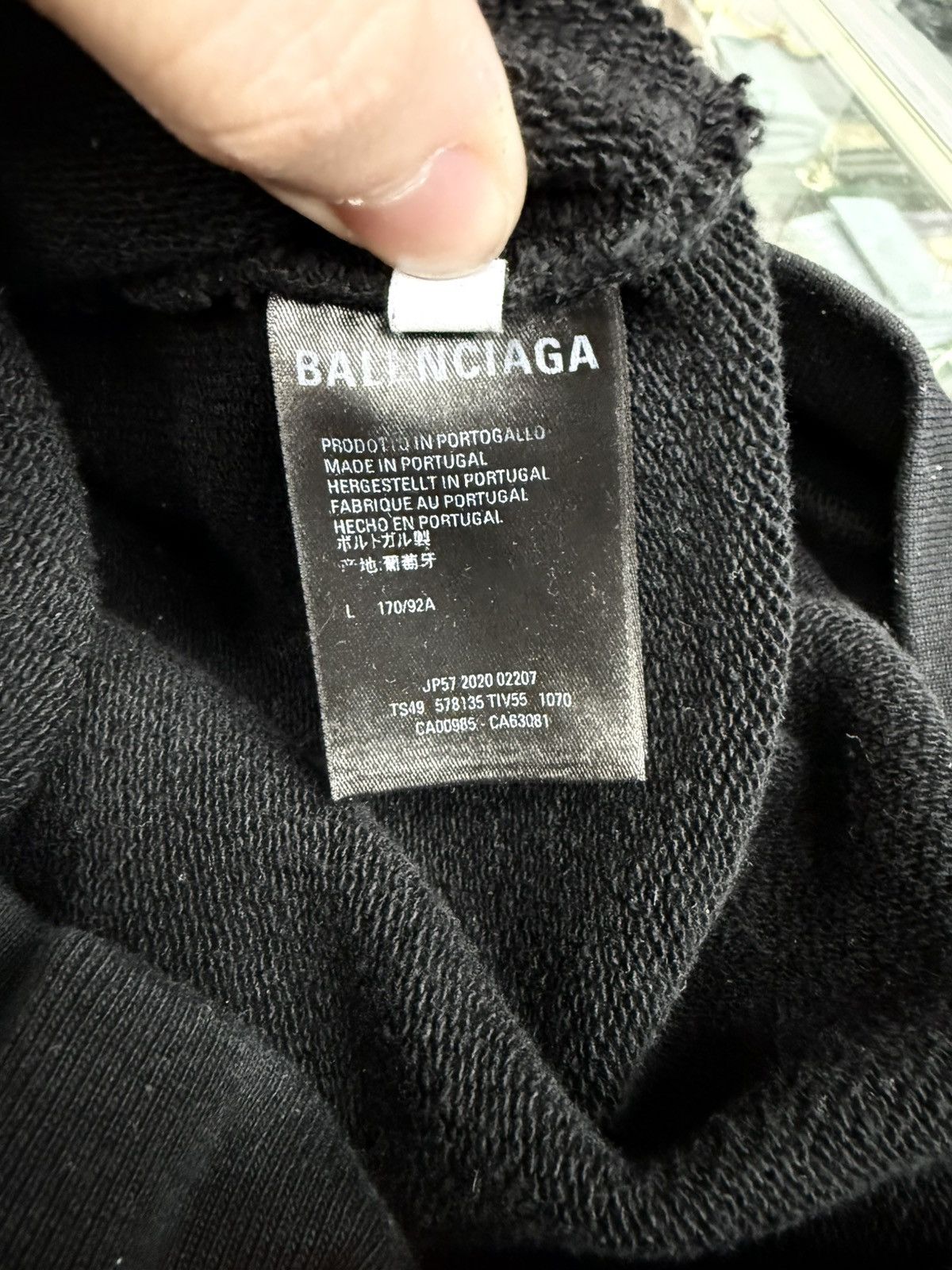 Balenciaga Men’s Balenciaga Black Copyright Hoodie size Large Size US L / EU 52-54 / 3 - 11 Thumbnail