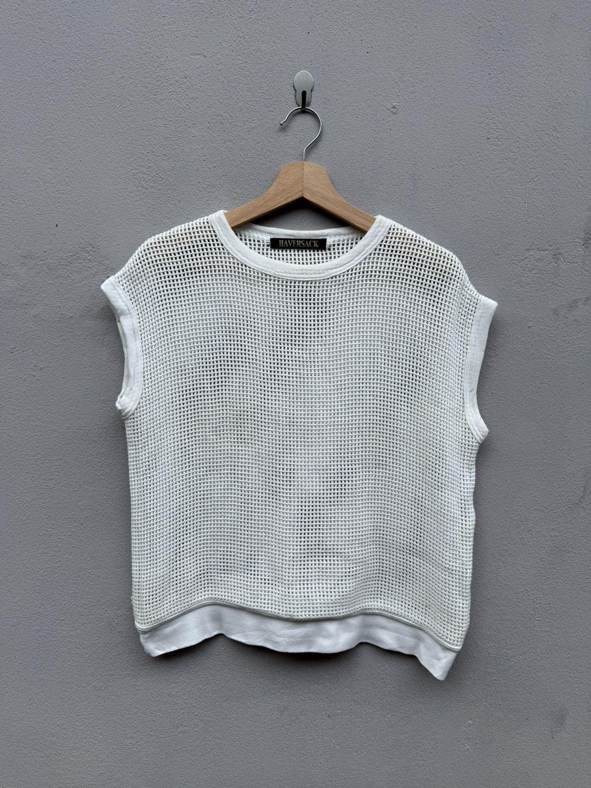 Haversack × If Six Was Nine × Japanese Brand Japanese HAVERSACK Full Mesh Cable Knit Sleeveless Vest Size US M / EU 48-50 / 2 - 1 Thumbnail