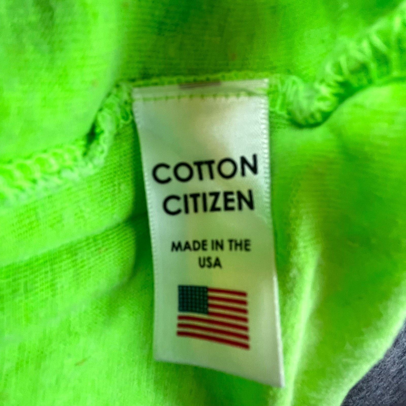 COTTONCITIZEN Cotton Citizen John T-Shirt Medium Lime Green Cotton Hemp Size US M / EU 48-50 / 2 - 6 Thumbnail