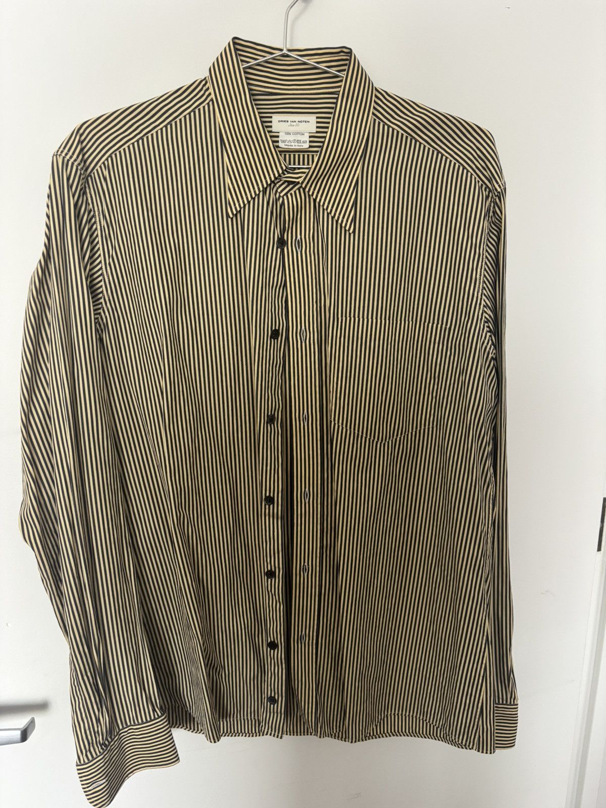 Dries Van Noten Striped collared shirt size 50 Size US M / EU 48-50 / 2 - 1 Thumbnail