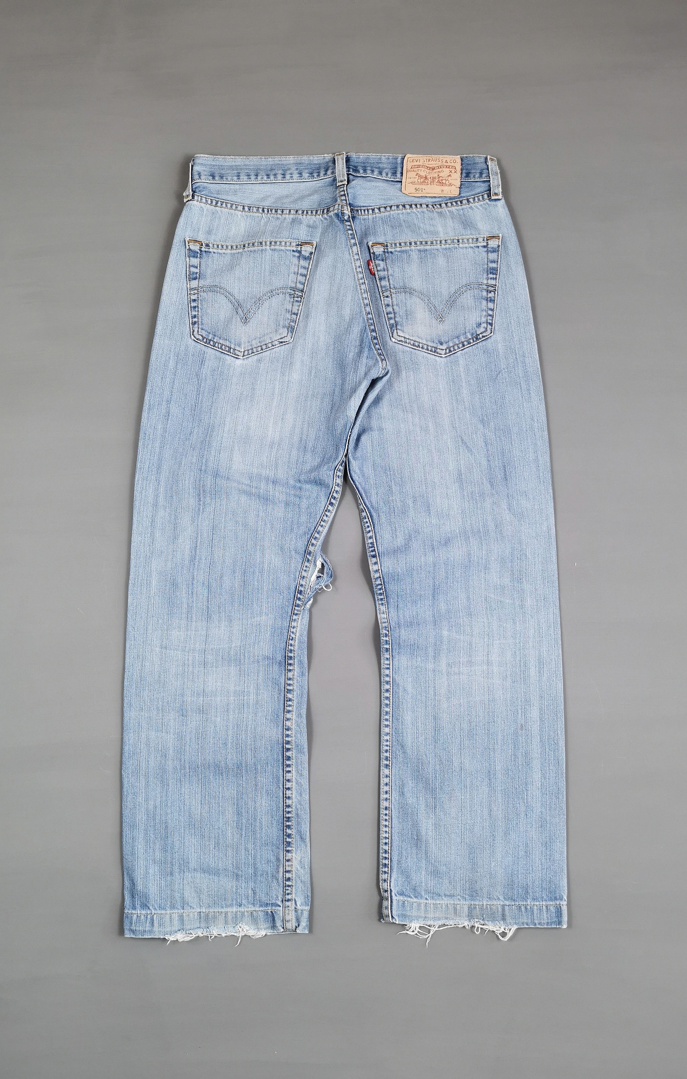 Kapital Thrashed Vintage Levis 501 Jeans Size US 31 - 5 Thumbnail