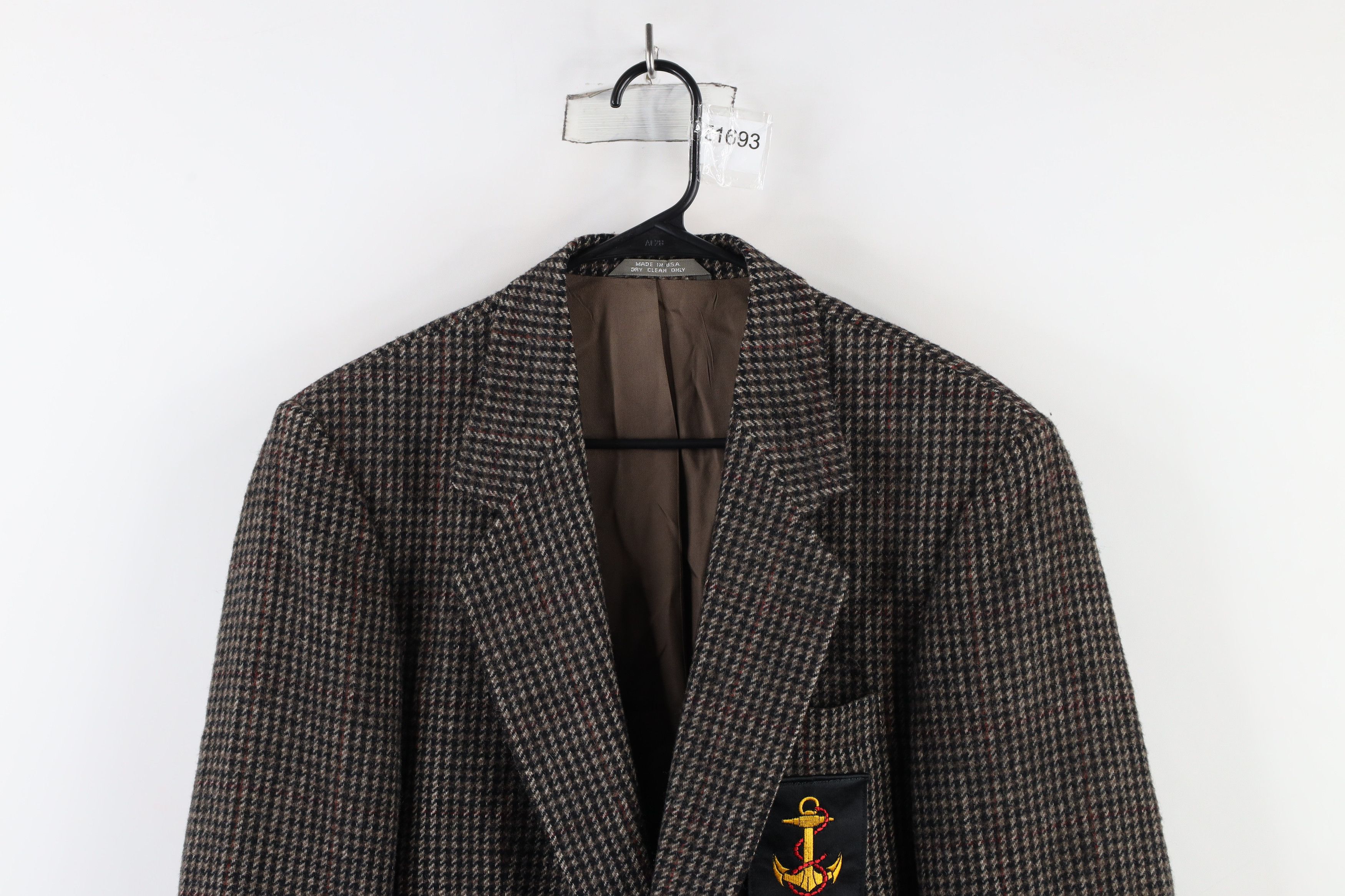 Vintage Vintage 90s Houndstooth Boat Captain Blazer Suit Jacket USA Size US L / EU 52-54 / 3 - 2 Thumbnail