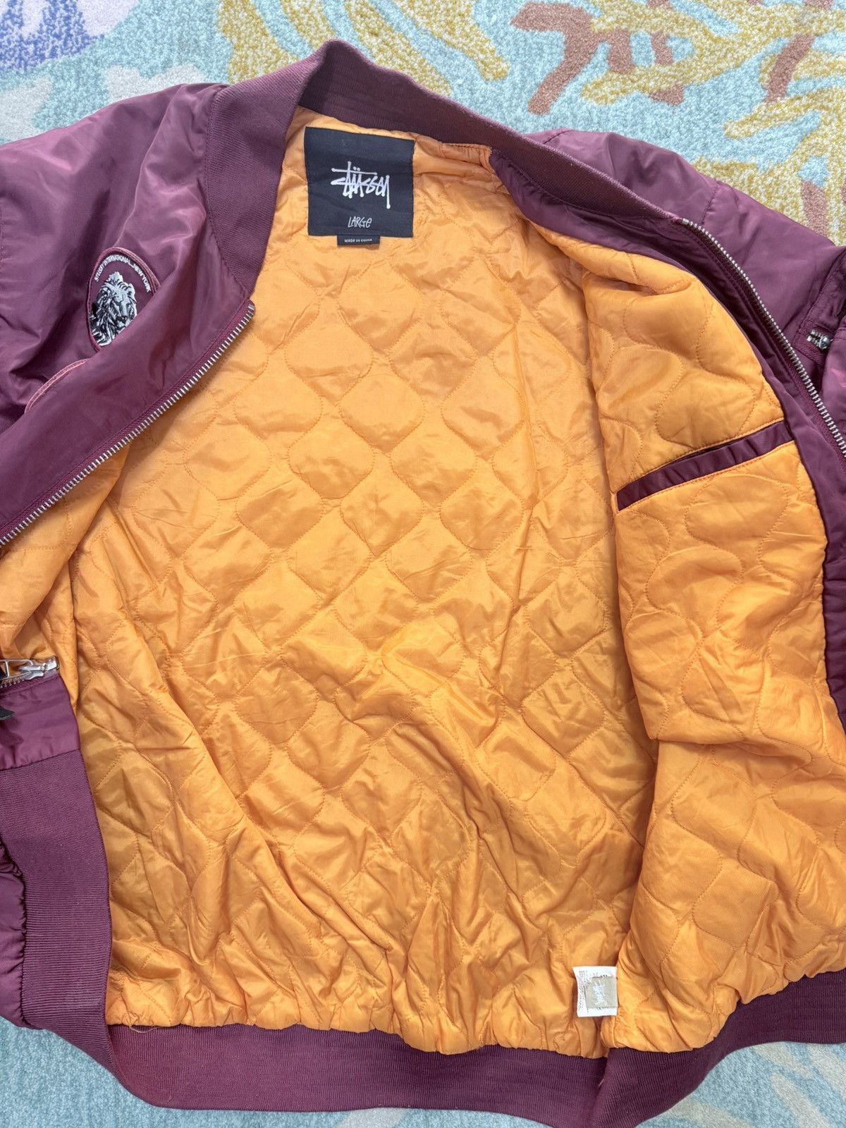 Stussy Stussy Wordlwide Tribe Bomber Jacket Size US L / EU 52-54 / 3 - 3 Thumbnail