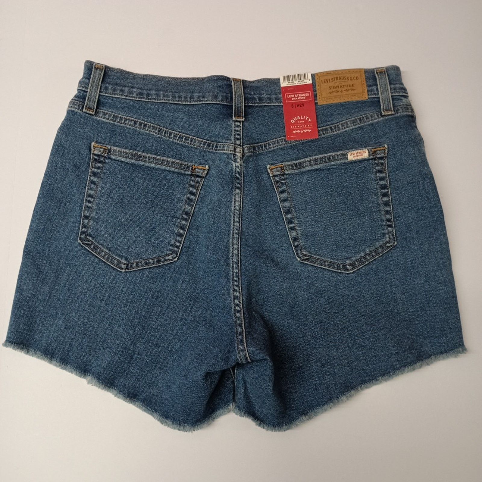 Levi's Levi Strauss Womens Mid Rise 4" Denim Shorts Size 8 W29 Blue Size 30" / US 8 / IT 44 - 6 Thumbnail