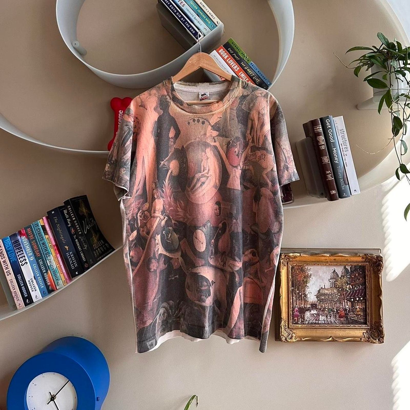 Fruit Of The Loom × Vintage Vintage Garden Of Earthy Delights Archaic Smile Art Shirt Size US L / EU 52-54 / 3 - 1 Thumbnail