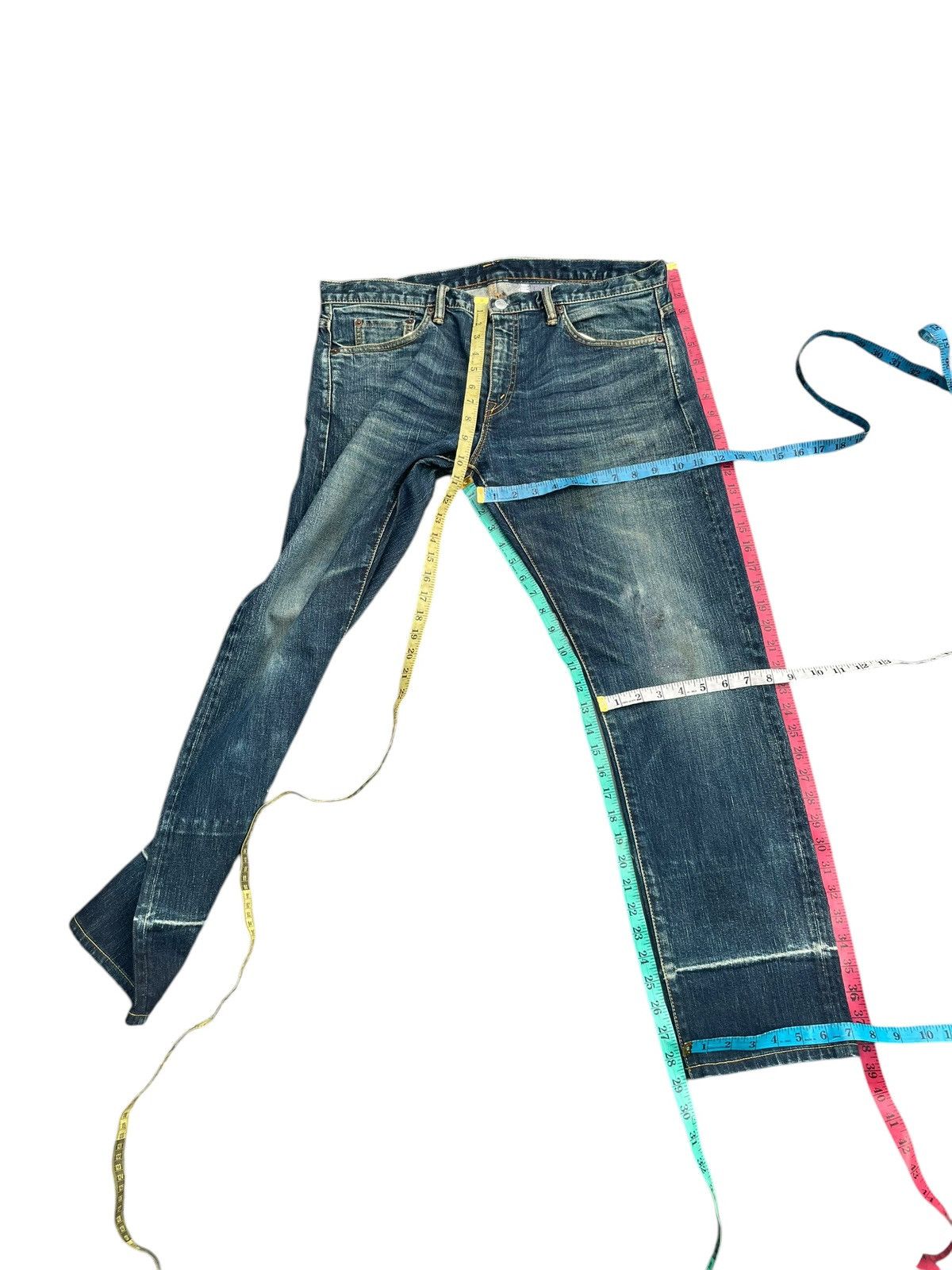 Japanese Brand Ships Redline Selvedge Denim Size US 36 / EU 52 - 12 Thumbnail