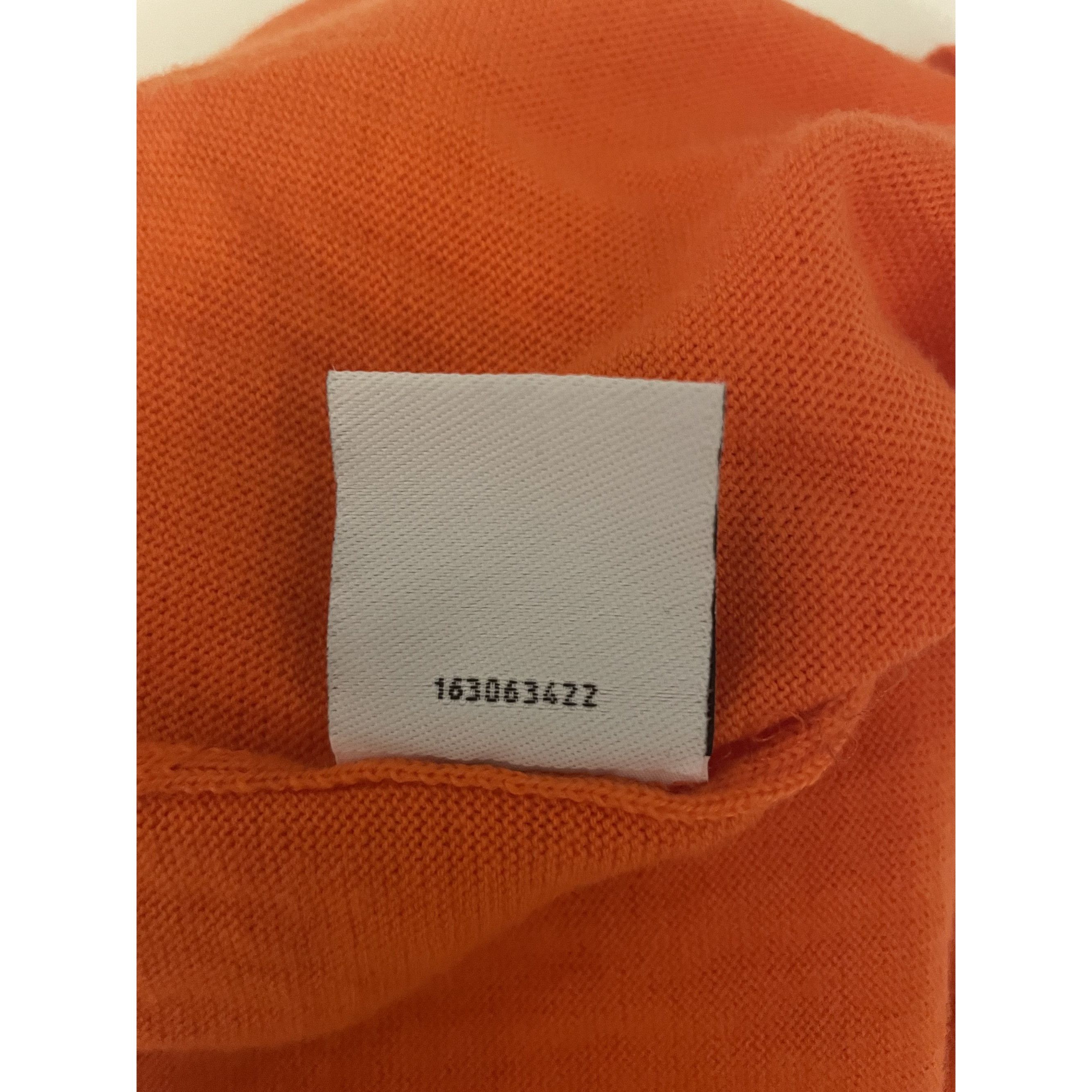 Sportmax SPORTMAX Sleeveless Orange Ribbed Turtleneck Sweater Top Wom Size S / US 4 / IT 40 - 8 Thumbnail