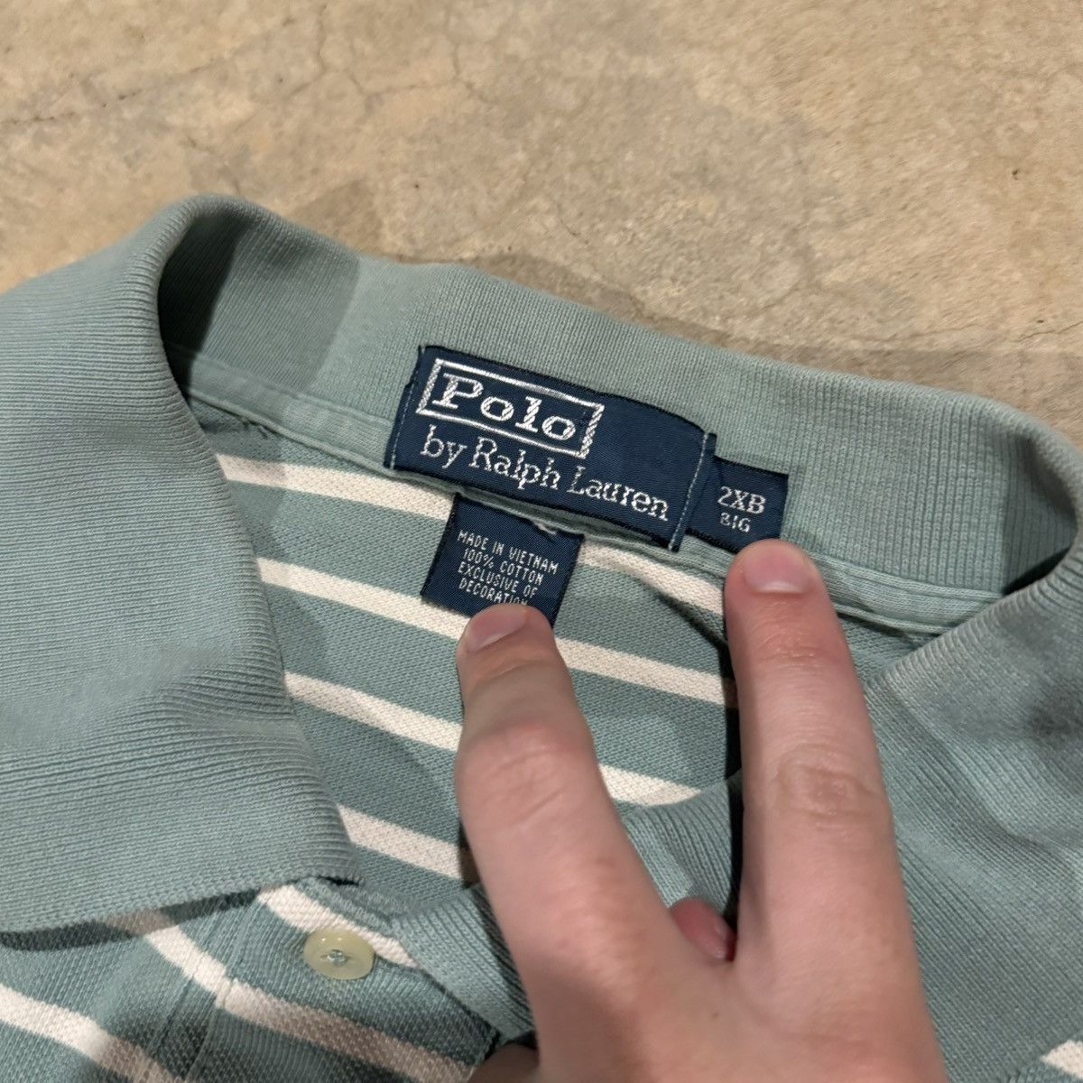 Polo Ralph Lauren 2000s Polo Ralph Lauren Striped Rugby Polo Shirt Kanye Y2K Size US XXL / EU 58 / 5 - 4 Thumbnail