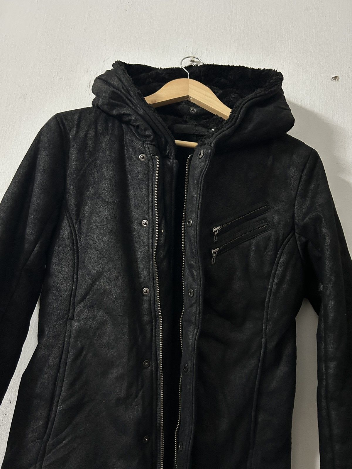GOSTAR DE FUGA 00’s FUGA BONO WAXED LEATHER COATED PUNK GOTHIC VKEI Size US XXS / EU 40 - 7 Thumbnail
