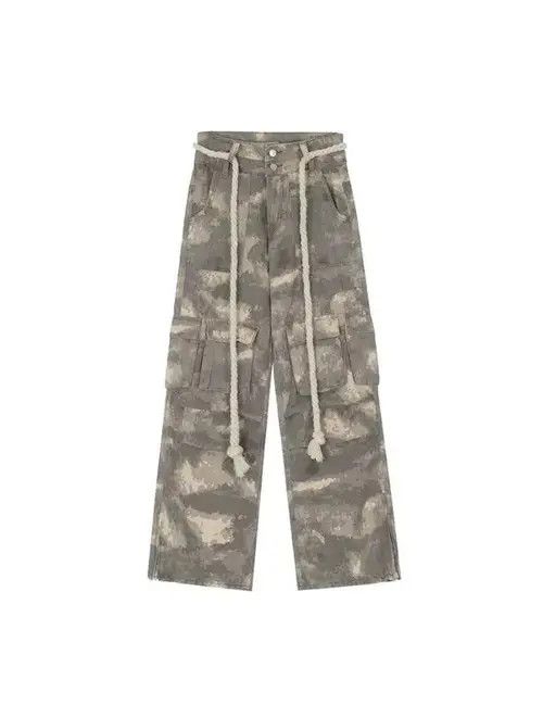 Designer cano baggy faded cargo pants Size US 30 / EU 46 - 3 Thumbnail