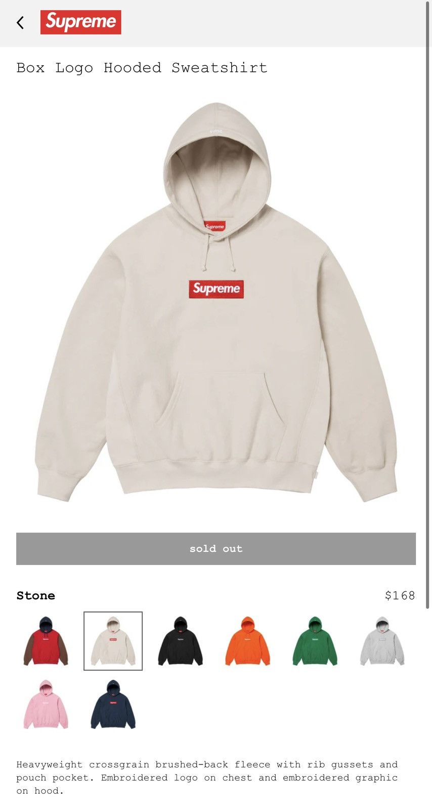 Cheapest box logo hoodie online