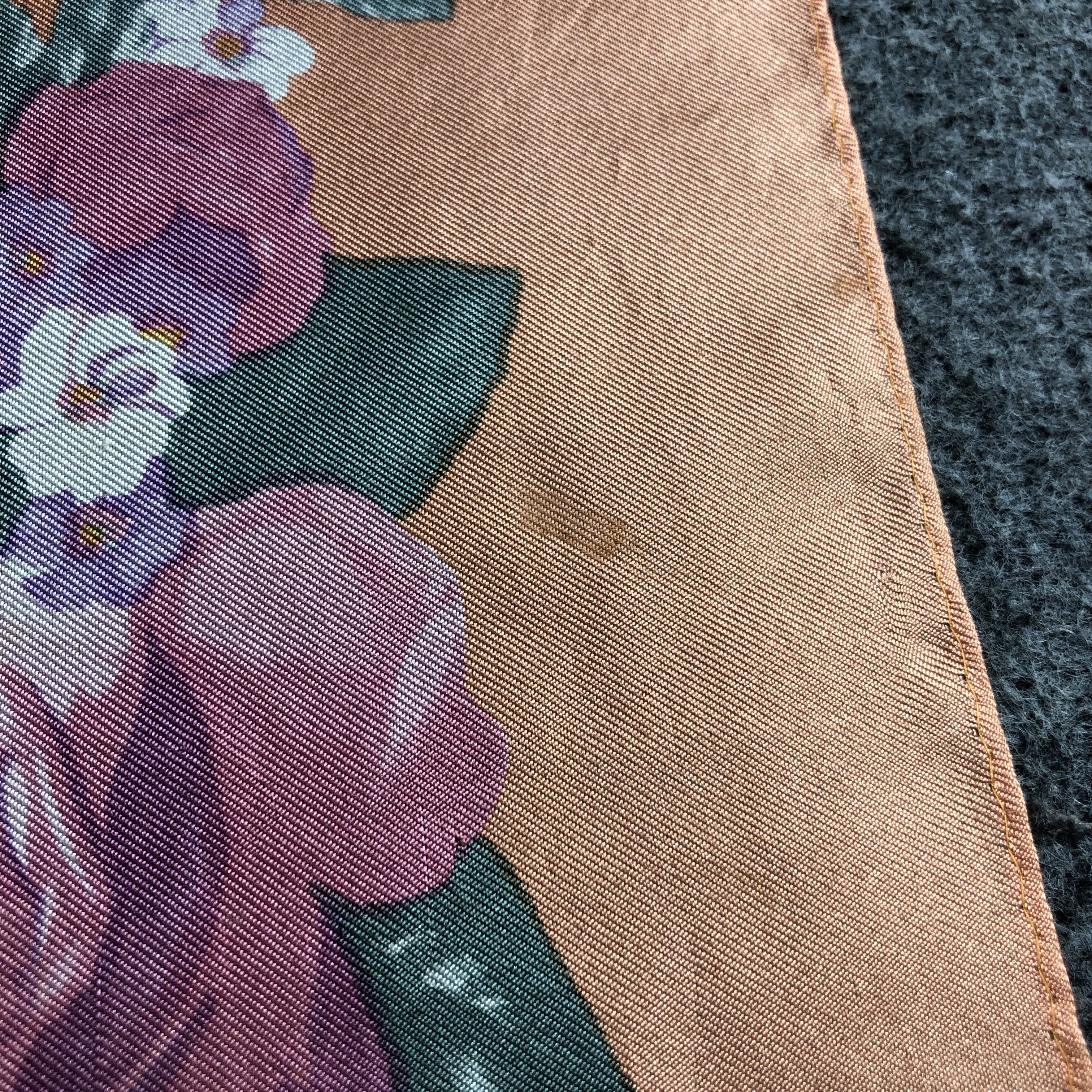 Vintage Vintage Luxury Floral Baroque Silk Scarf M1331 Size ONE SIZE - 10 Thumbnail