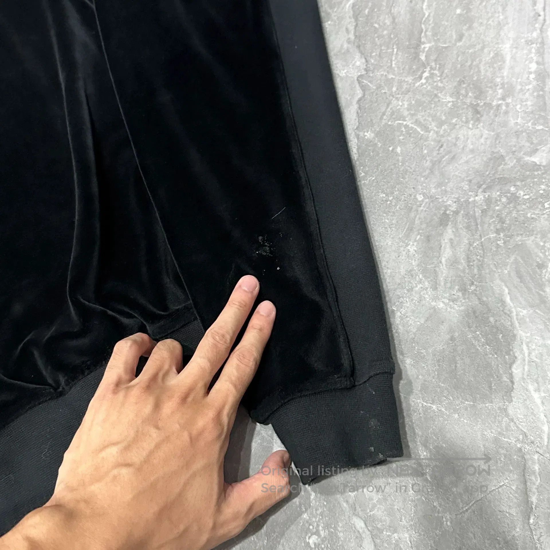 Haider Ackermann Haider Ackermann Velvet Hooded Sweatshirt. Size US XL / EU 56 / 4 - 4 Thumbnail